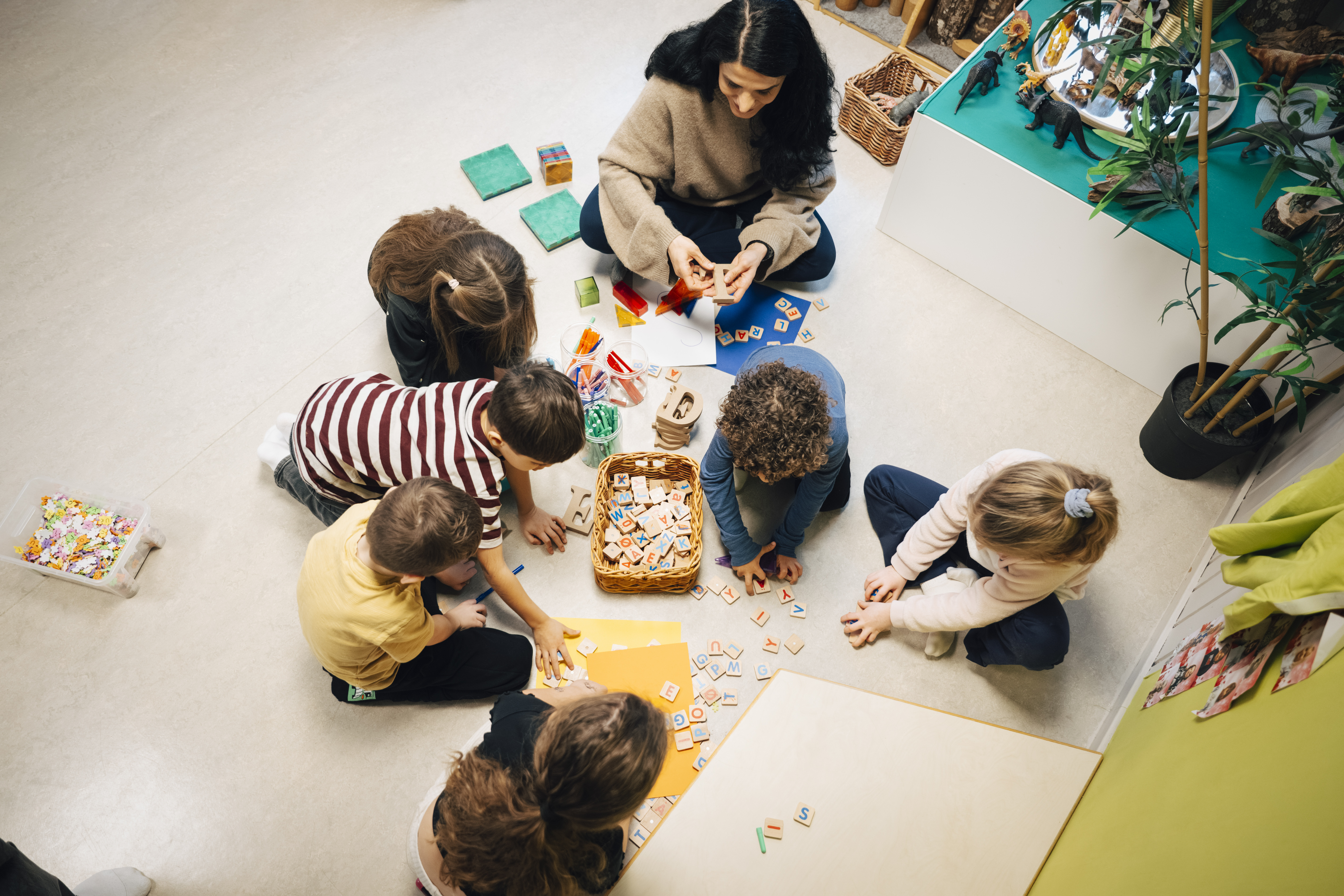Children Playing on the Floor