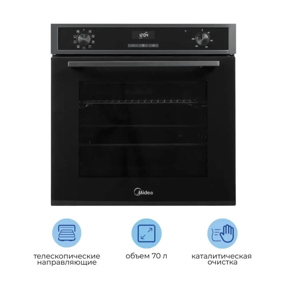 Встраиваемый электрический духовой шкаф Midea MO72105X, фото 3