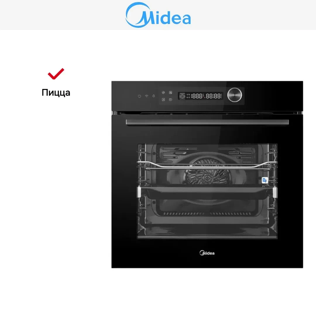Встраиваемый электрический духовой шкаф Midea MO82107PBG-I, фото 4