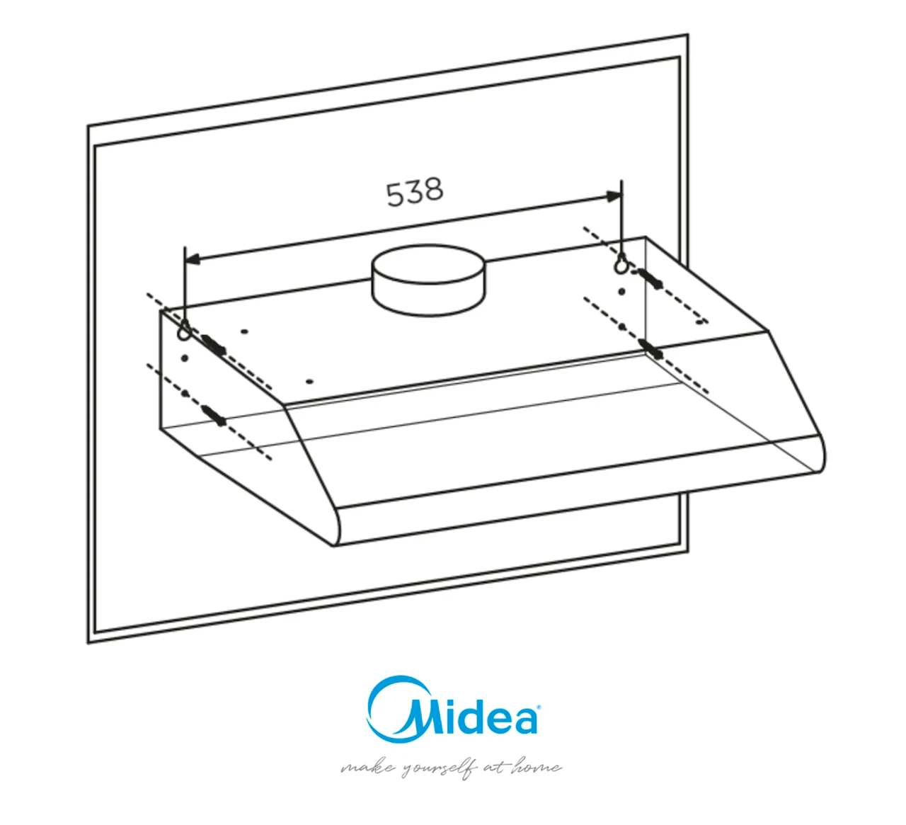 Кухонная вытяжка Midea MH60T349B, фото 5