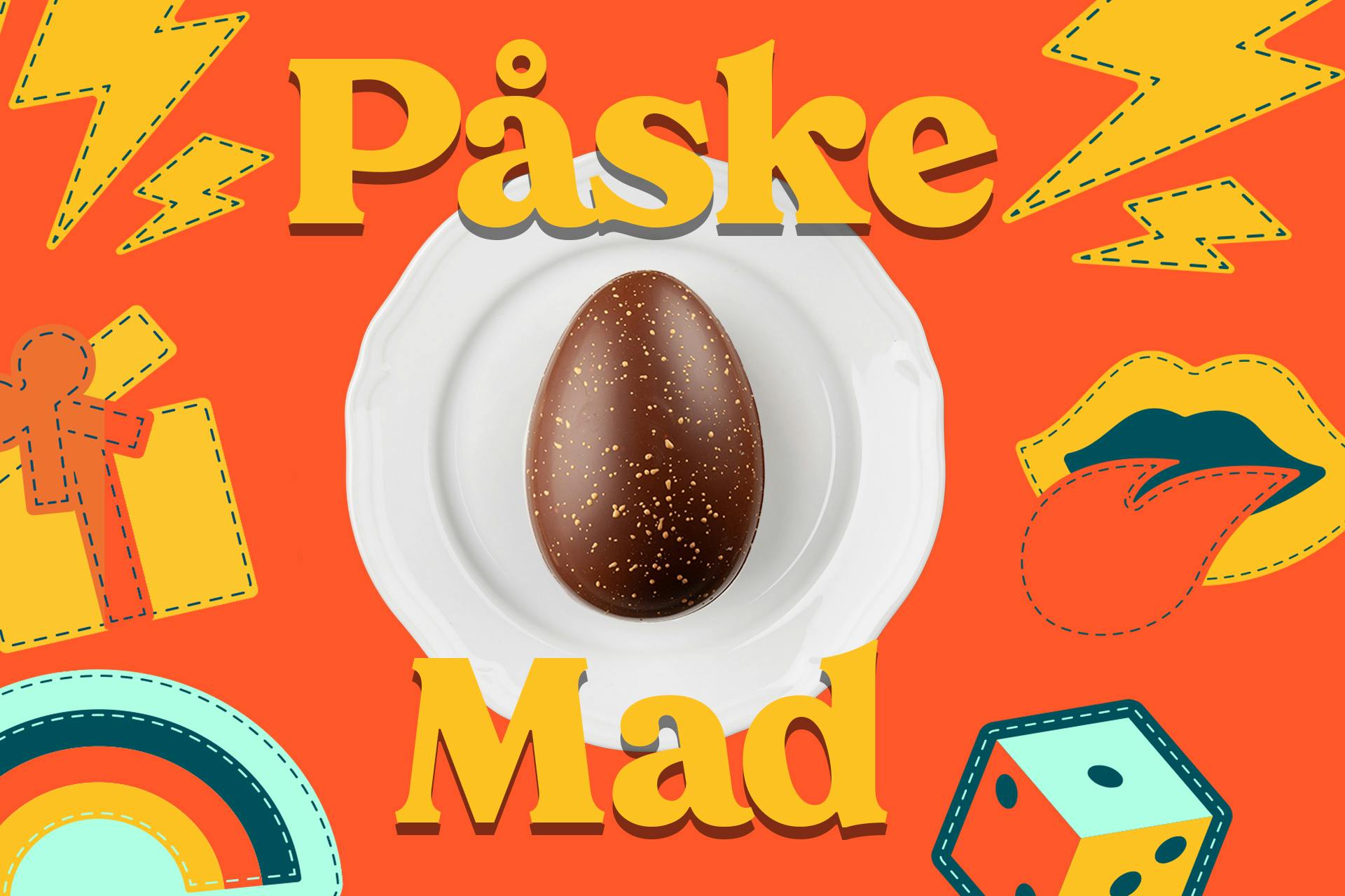 Påske mad med chokoladeæg