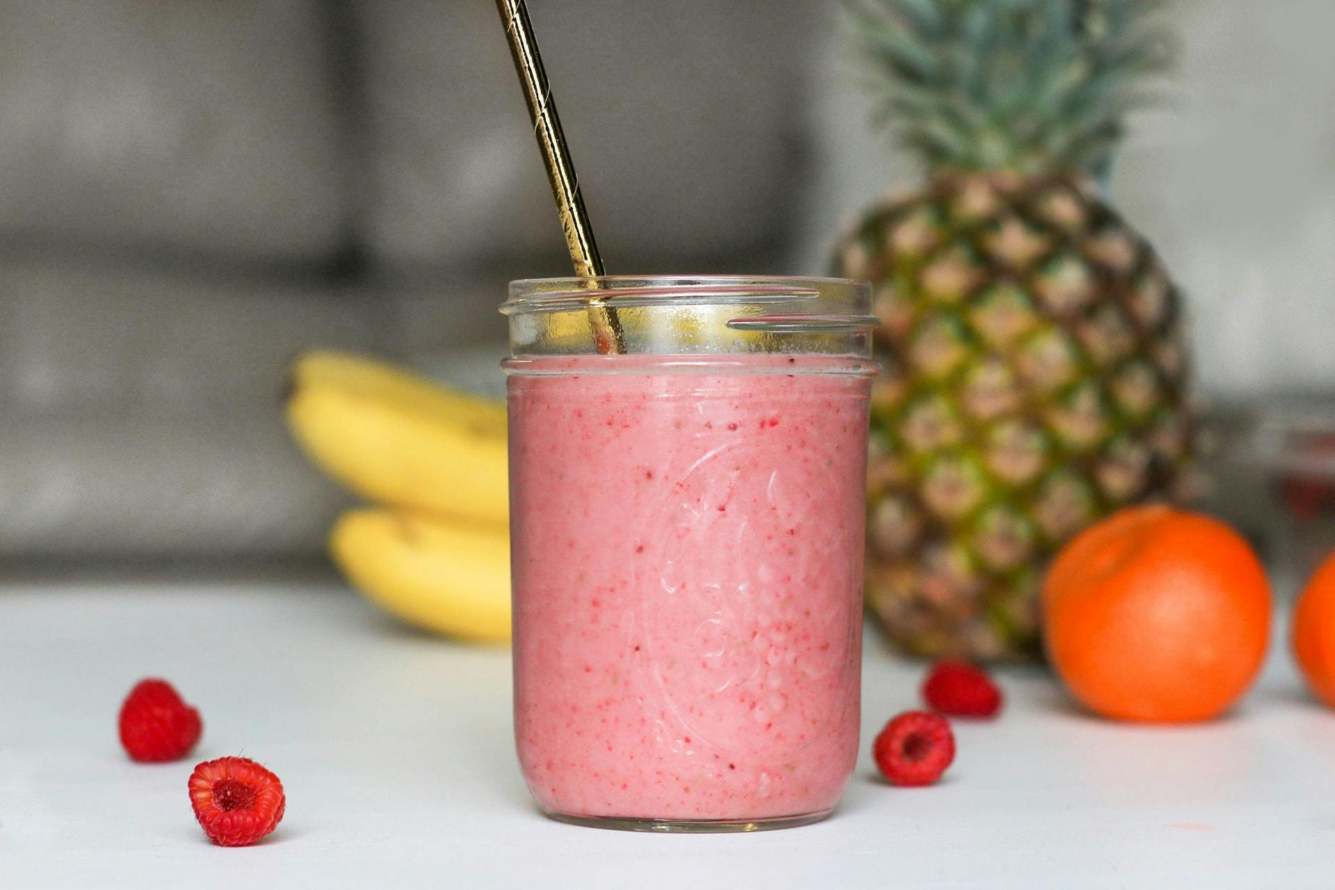 Ananas och banan smoothie 