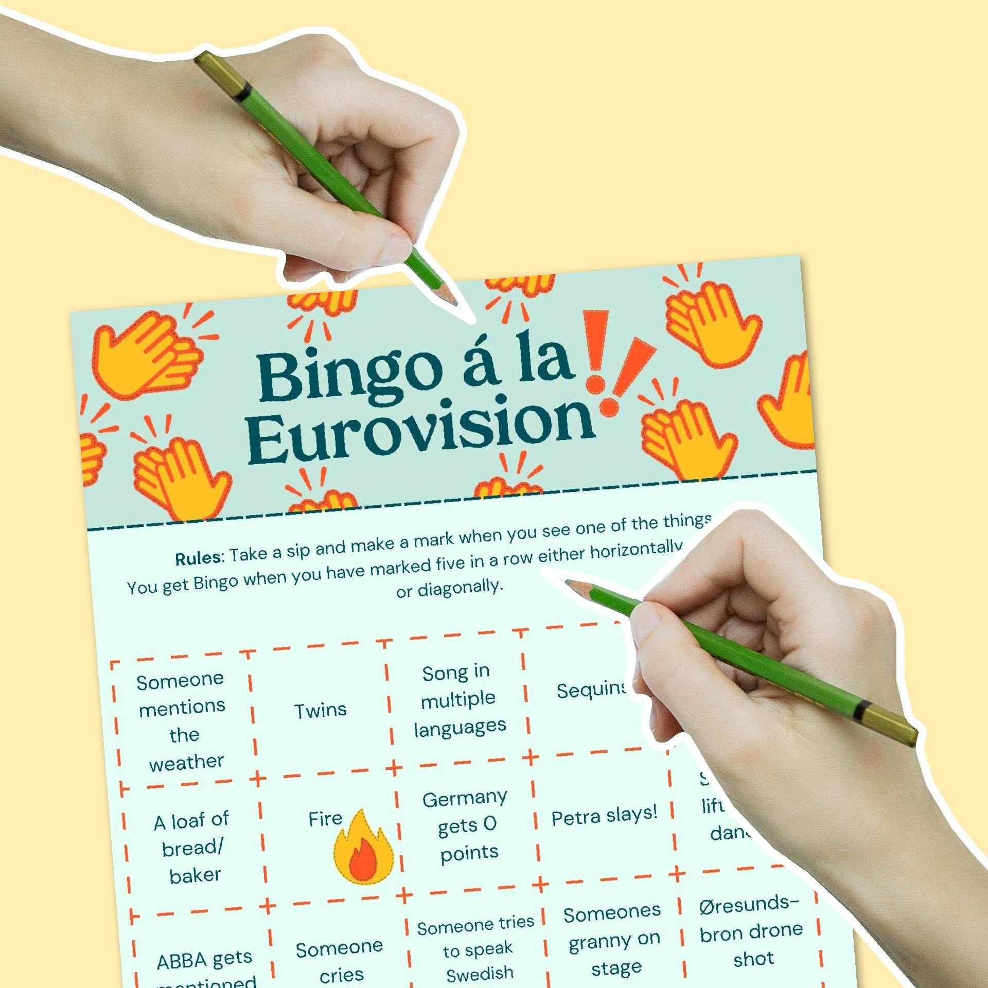 eurovision bingo