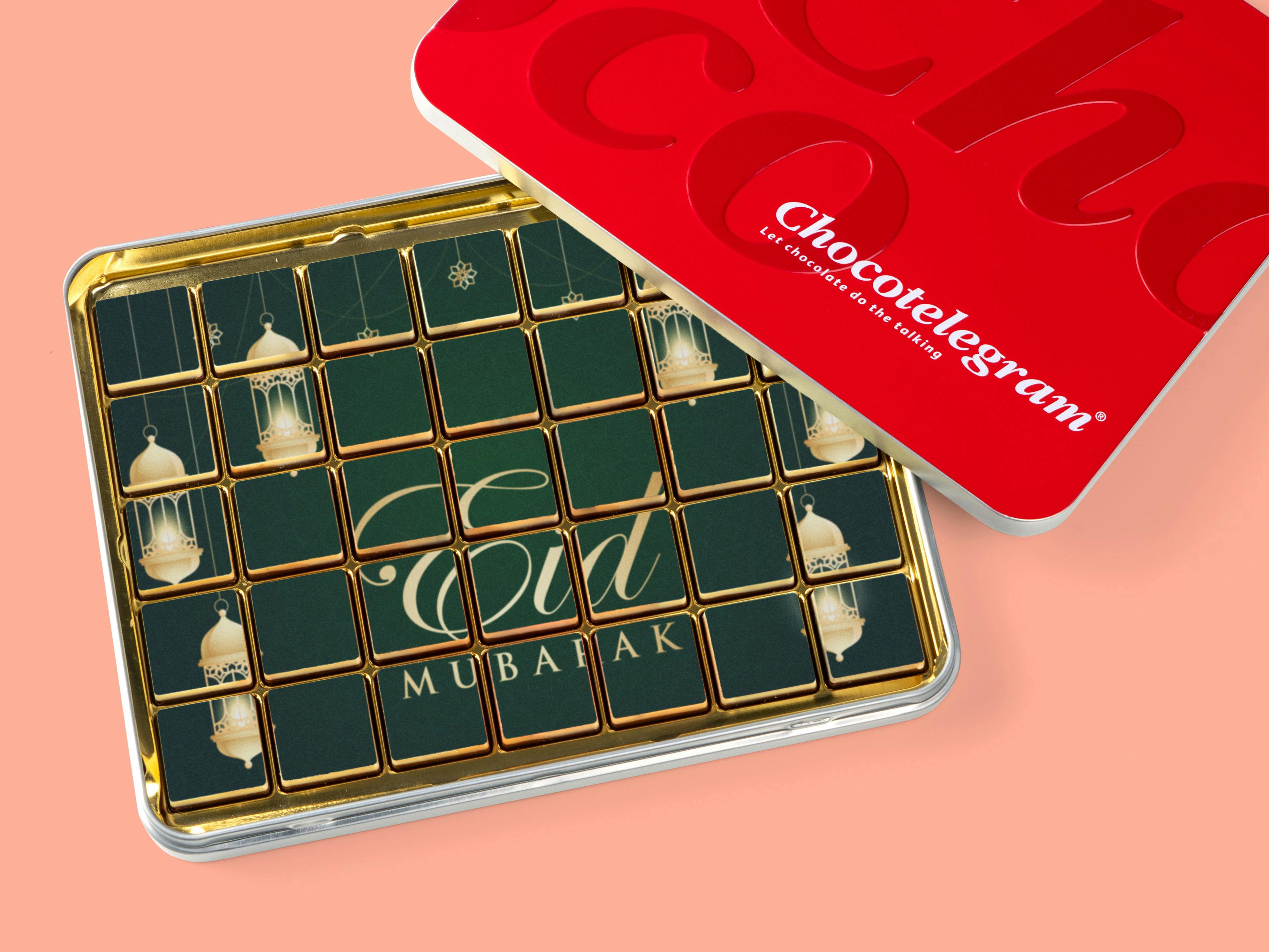 Personal chocolate with Eid print