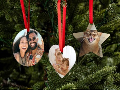 Persönlicher Weihnachtsbaumschmuck mit Foto