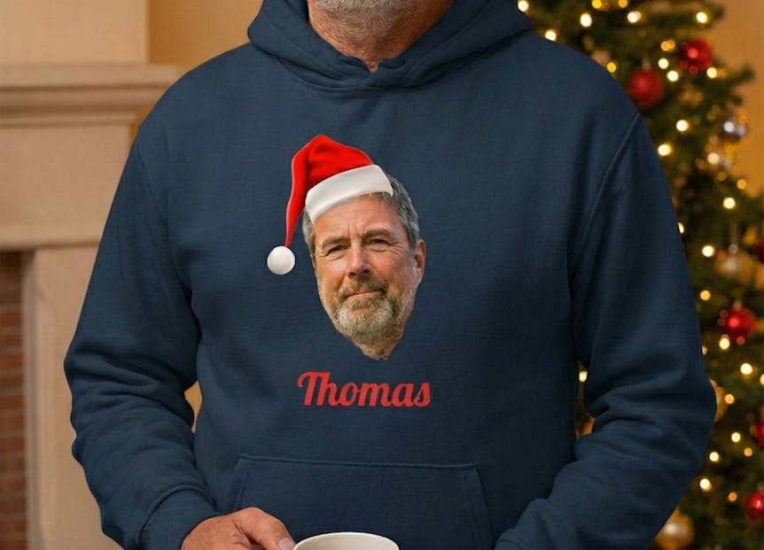 Hoodie med Egen Tekst - Juledesign