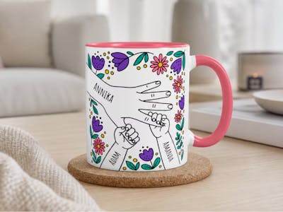 Mugg med egen design - Hand i hand