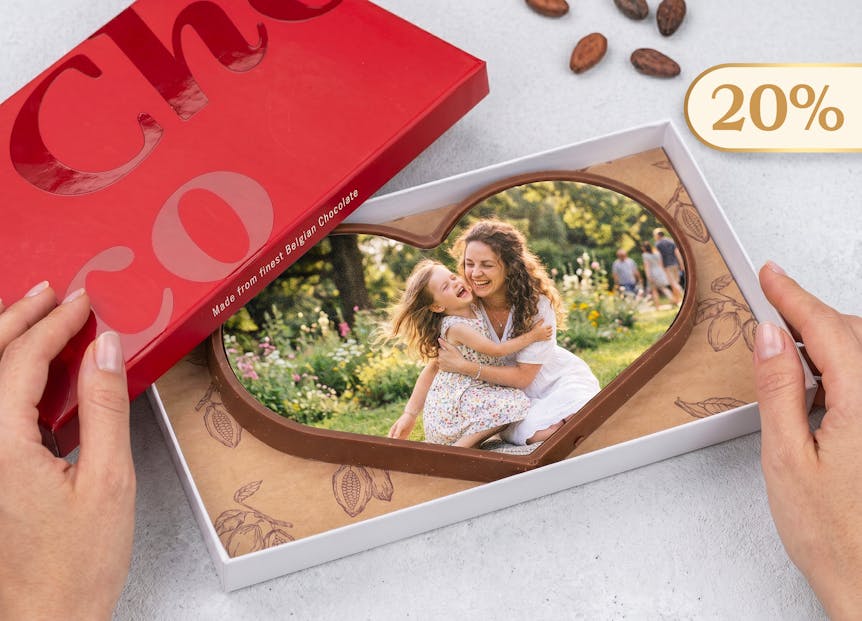 20% rabatt på personlig choklad