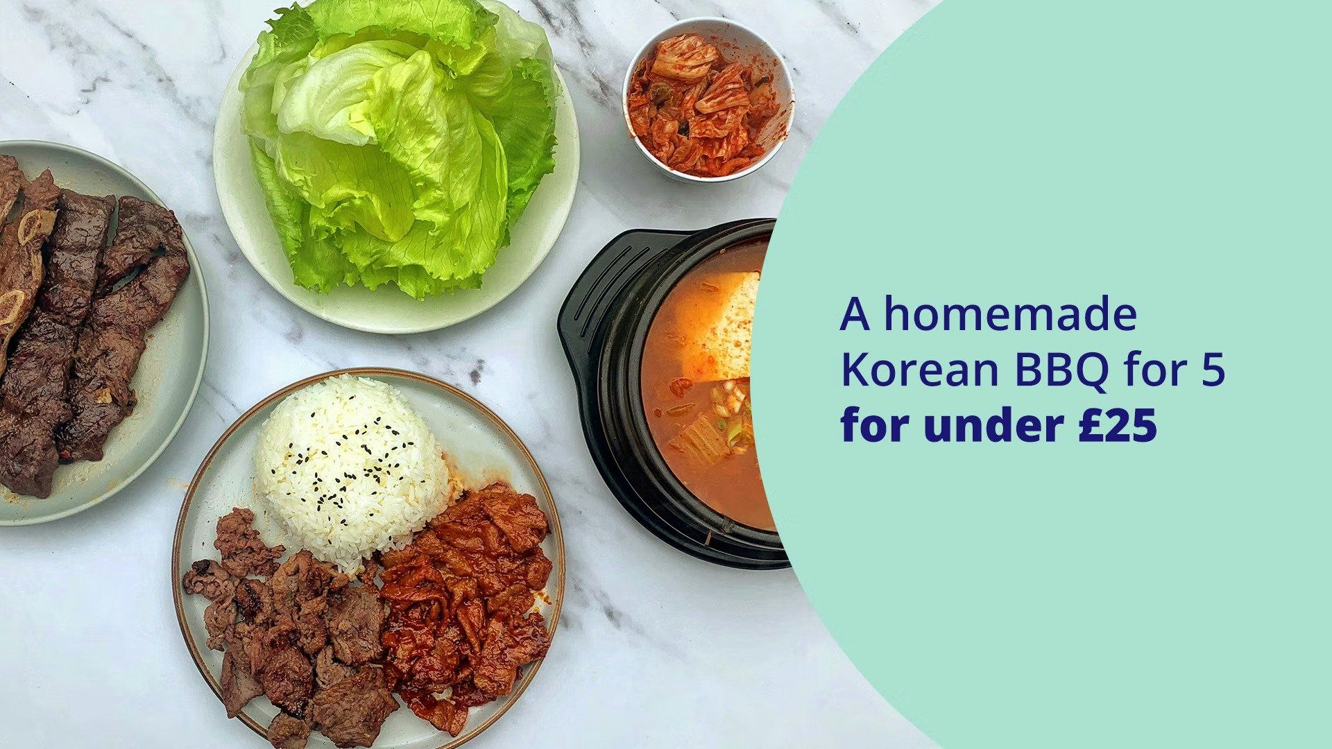 Featured image for A homemade Korean BBQ for 5 for under £25