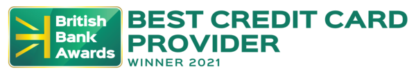 British Bank Awards Best Credit Card Provider Winner 2021 logo