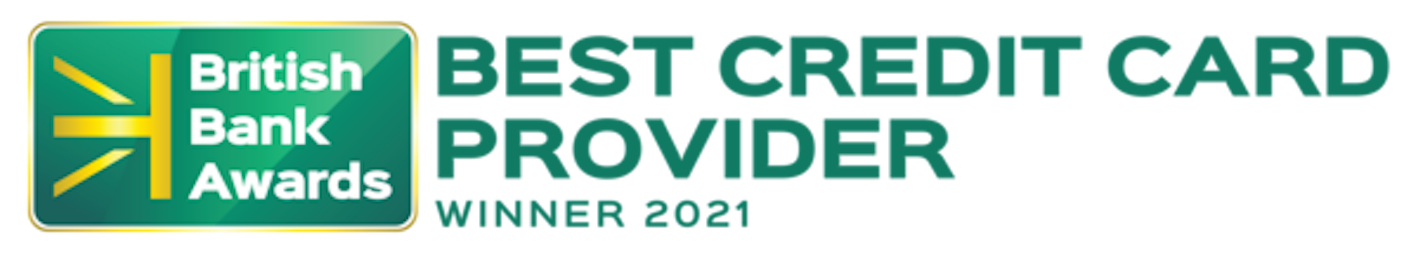 British Bank Awards Best Credit Card Provider Winner 2021 logo