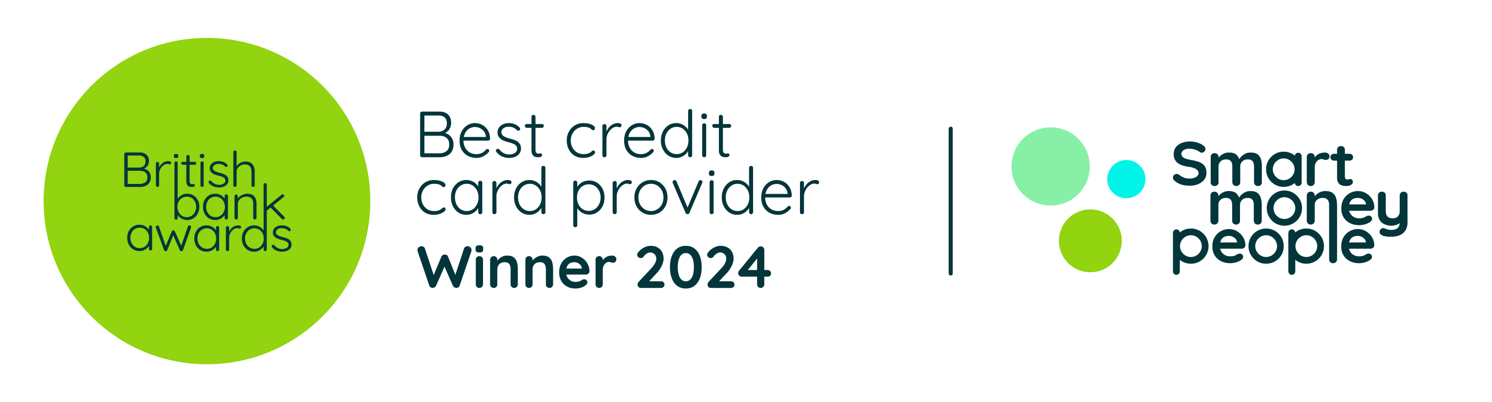 British Bank Awards Best Credit Card Provider Winner 2024