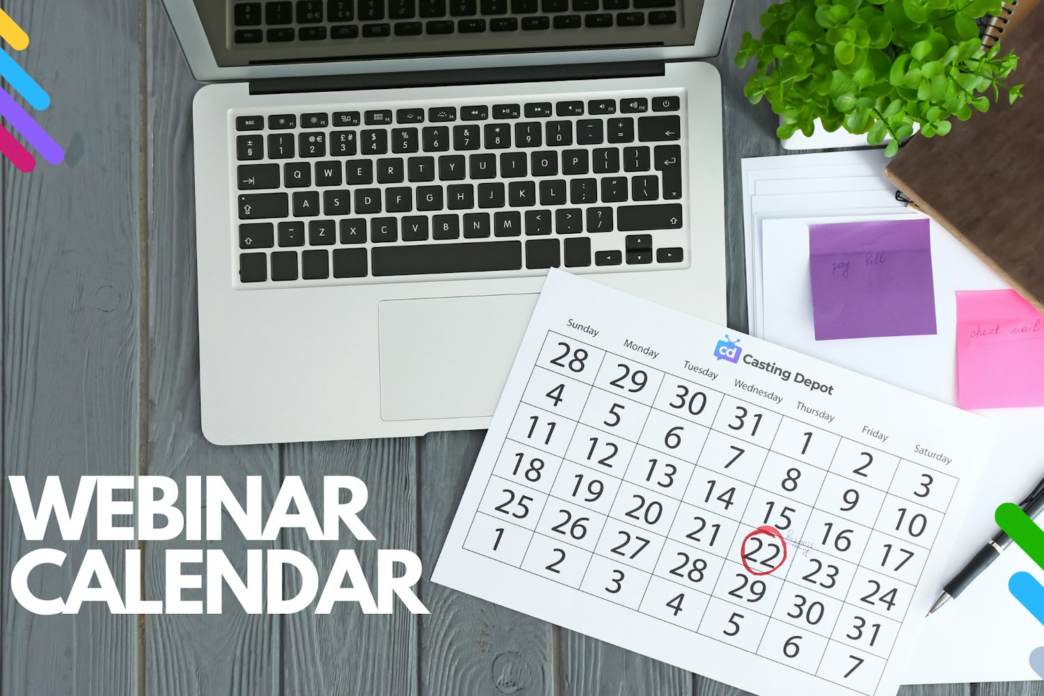 Casting Depot Webinar Calendar 📆 Casting Depot