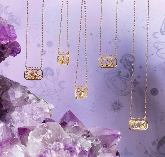 De fineste halskæder med alle de 12 stjernetegn som vedhæng