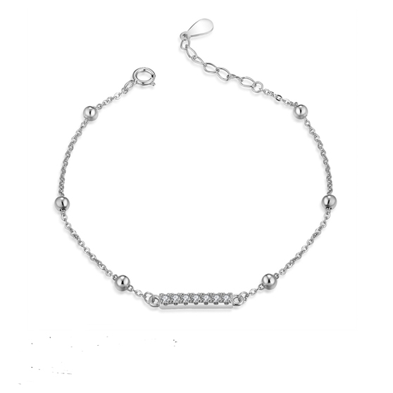 Anne bracelet w. Zircons