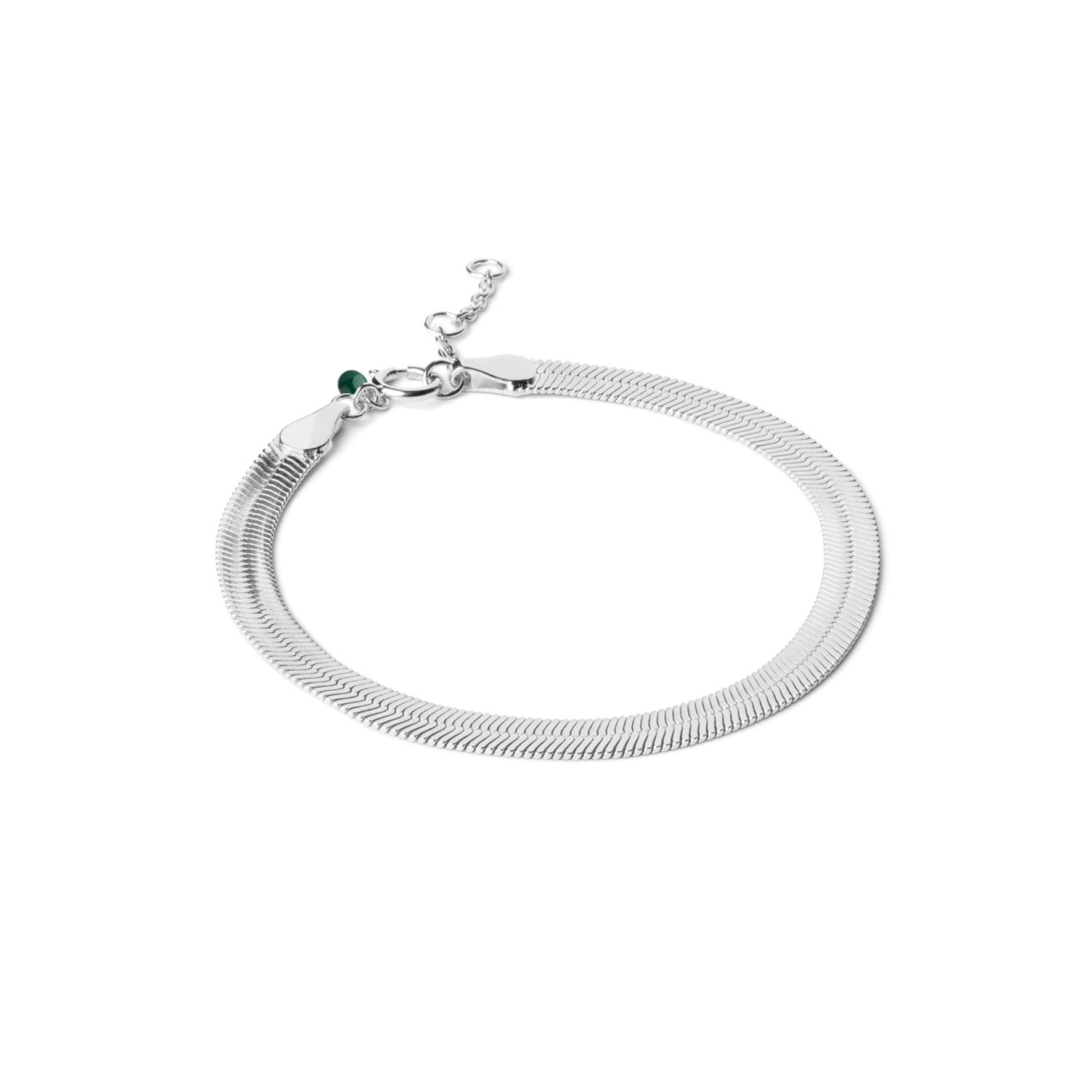 Carla Bracelet - Silver color, Green
