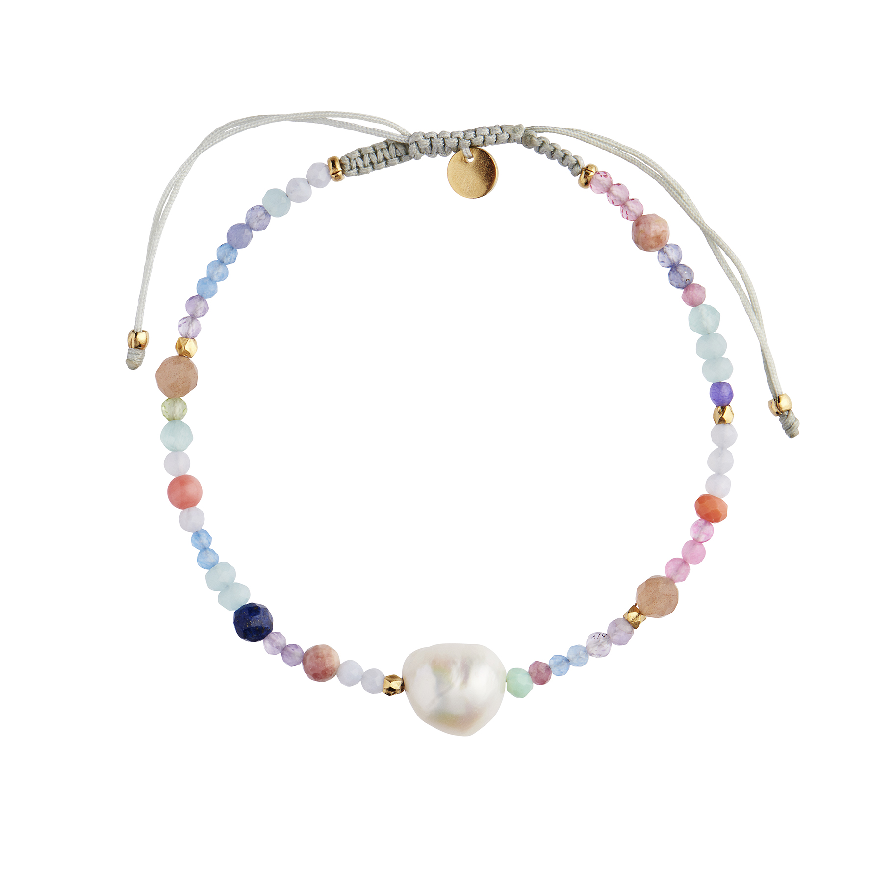 Color Crush Bracelet With Tokyo Mix & Khakigreen Ribbon