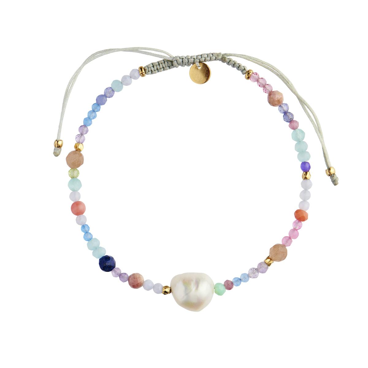 Color Crush Bracelet With Tokyo Mix & Khakigreen Ribbon