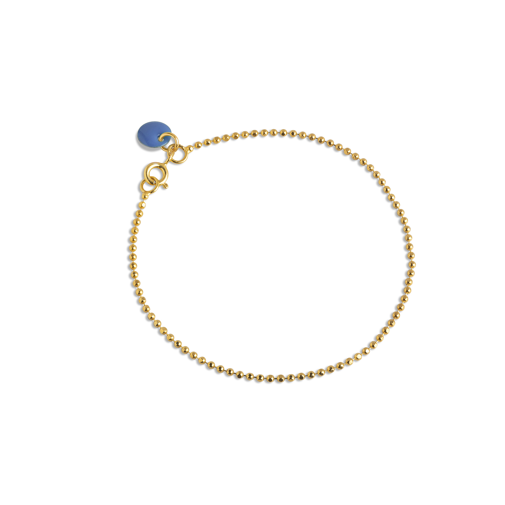 Ball Chain Bracelet Cornflower