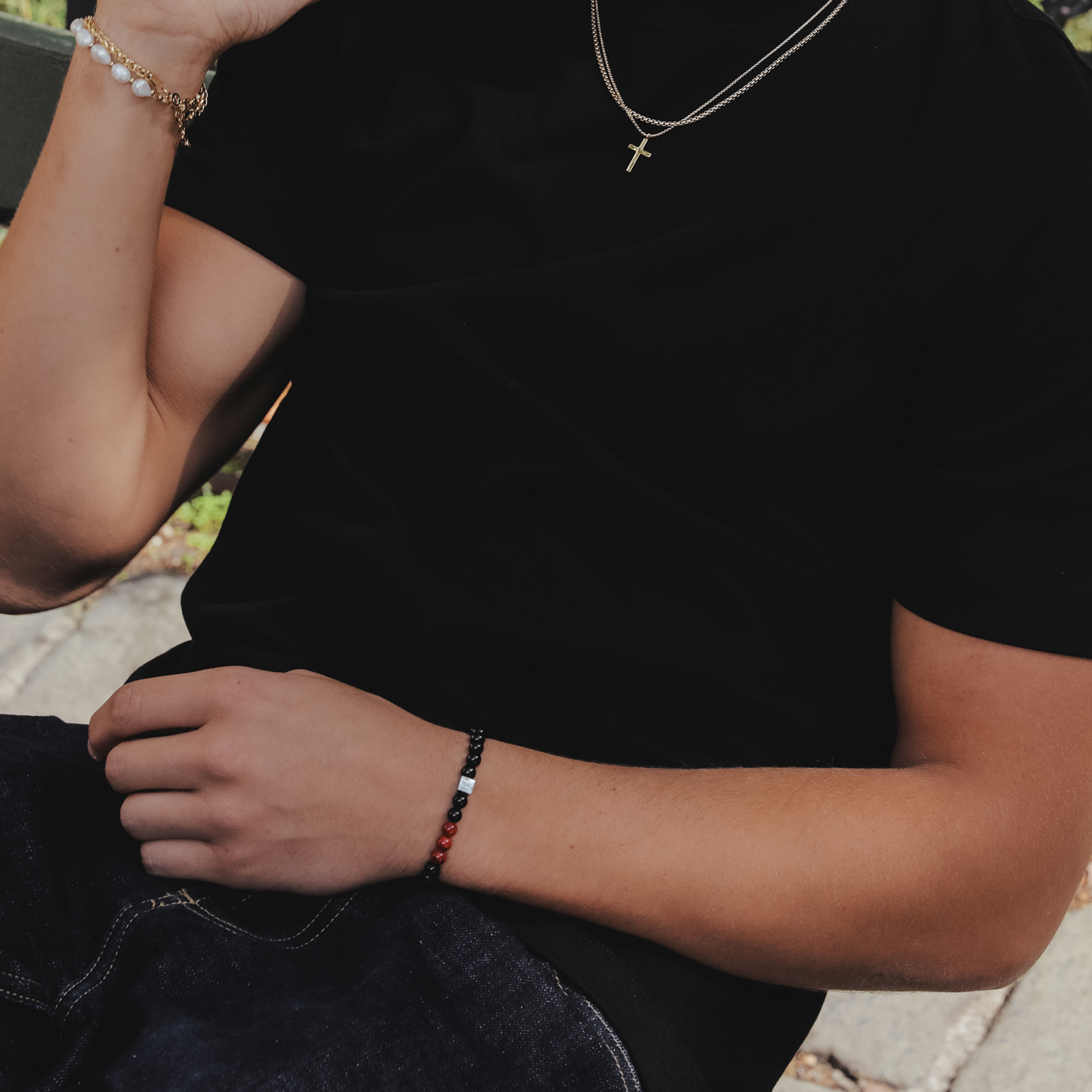 Loui Red and Black Bracelet