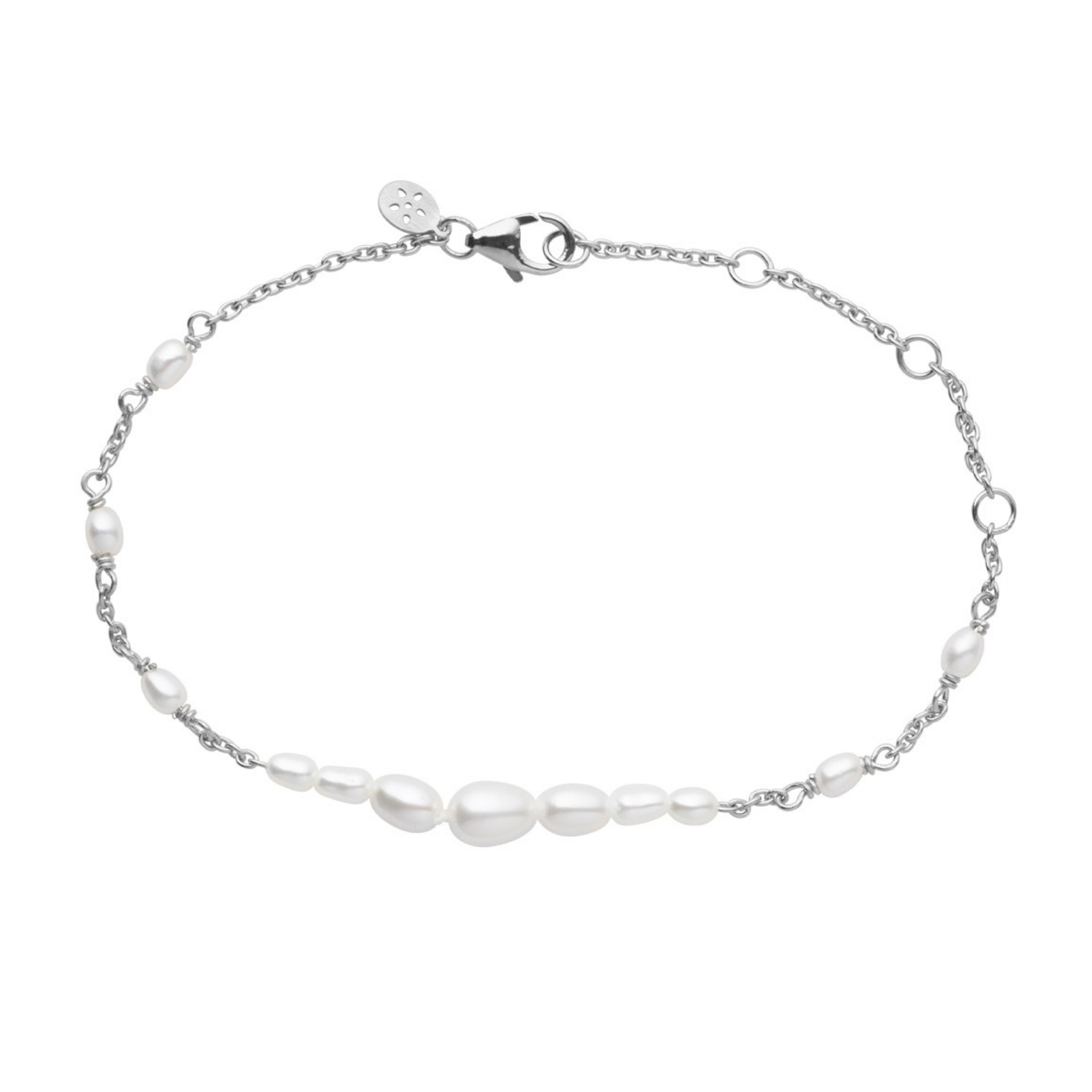 Aura Bracelet - Couleur argent, Blanc