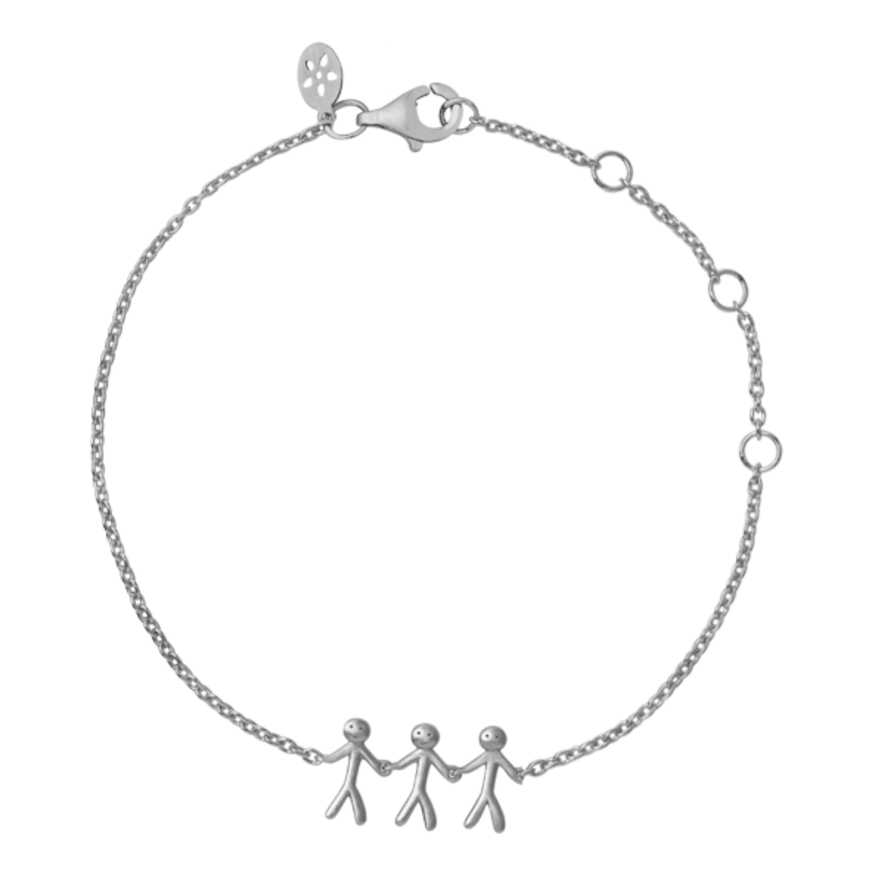 Together Family 3 Bracelet - Hopeanvärinen