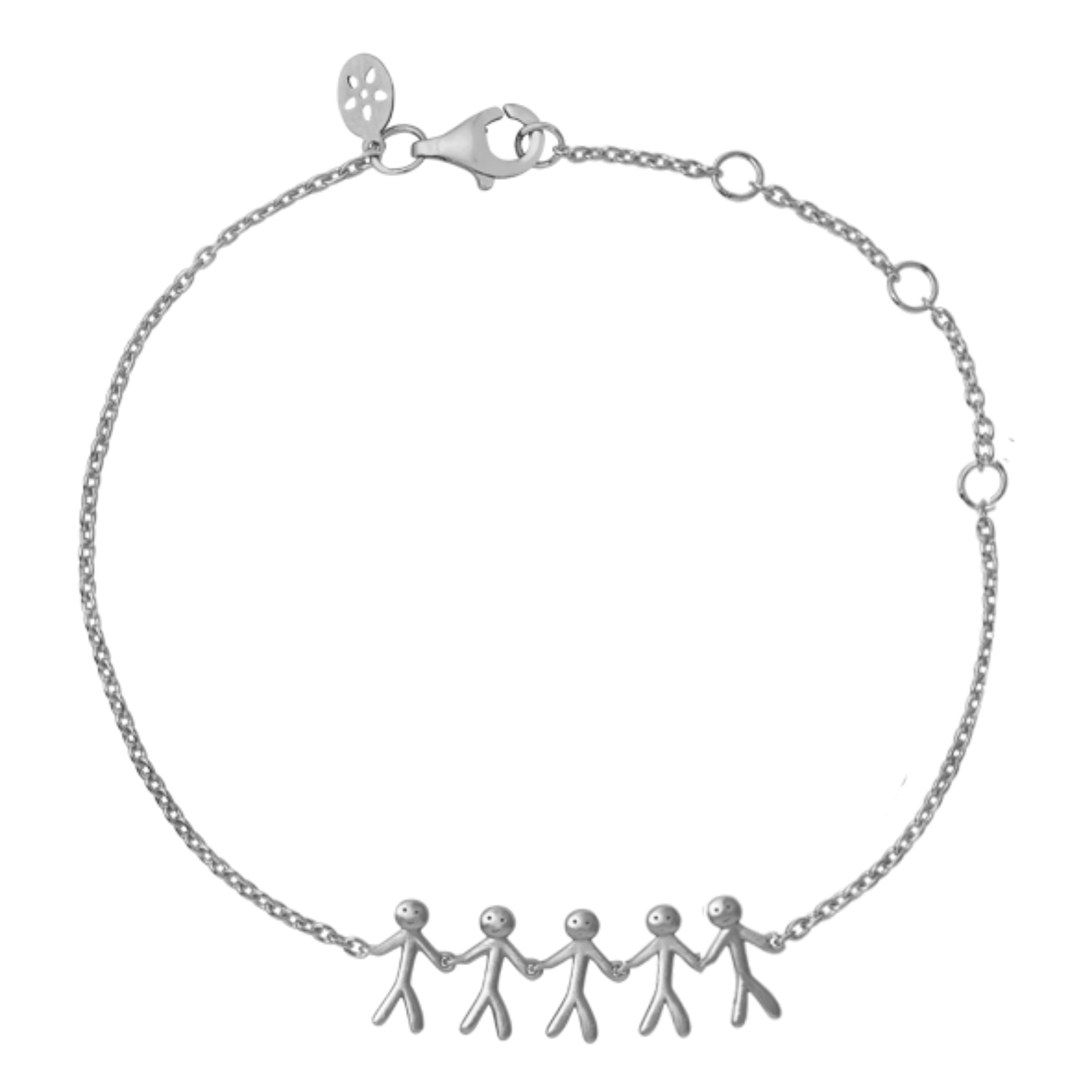 Together Family 5 Bracelet - Hopeanvärinen