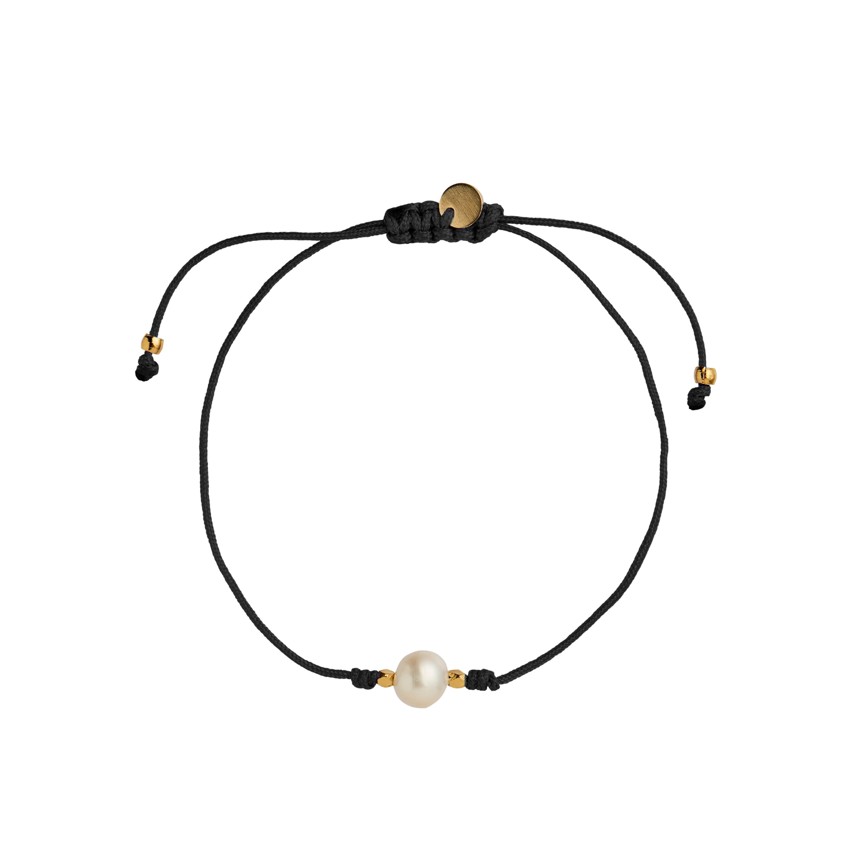 Petit Pearl Berrie Bracelet - Black Ribbon