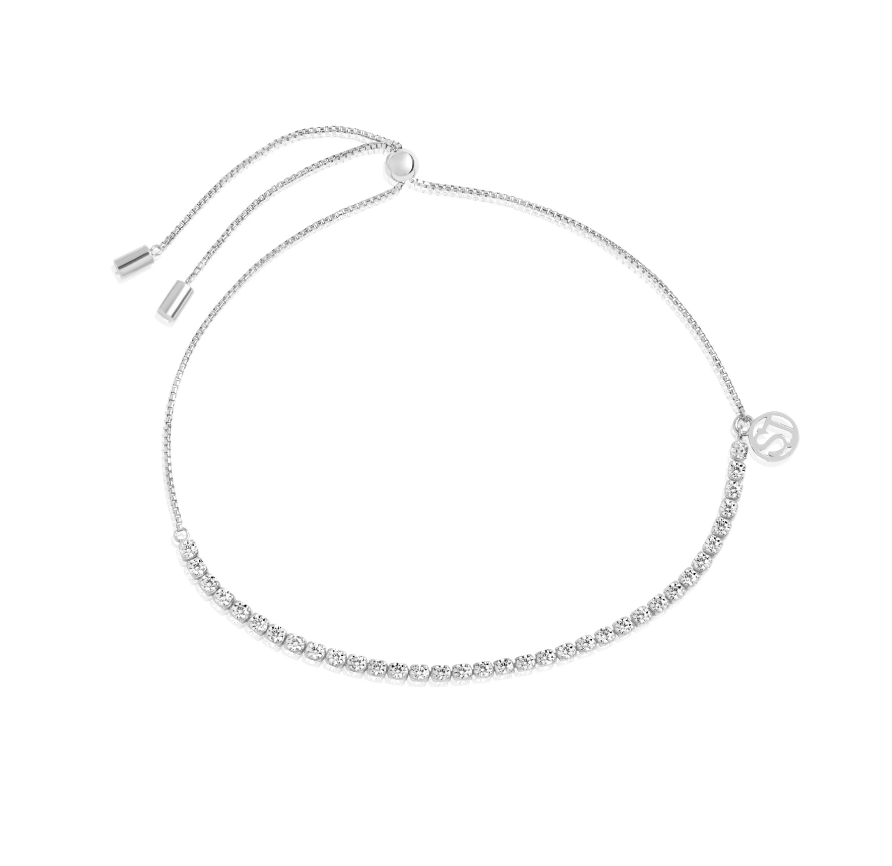 Ellerra Tennis Bracelet - Couleur argent, Blanc