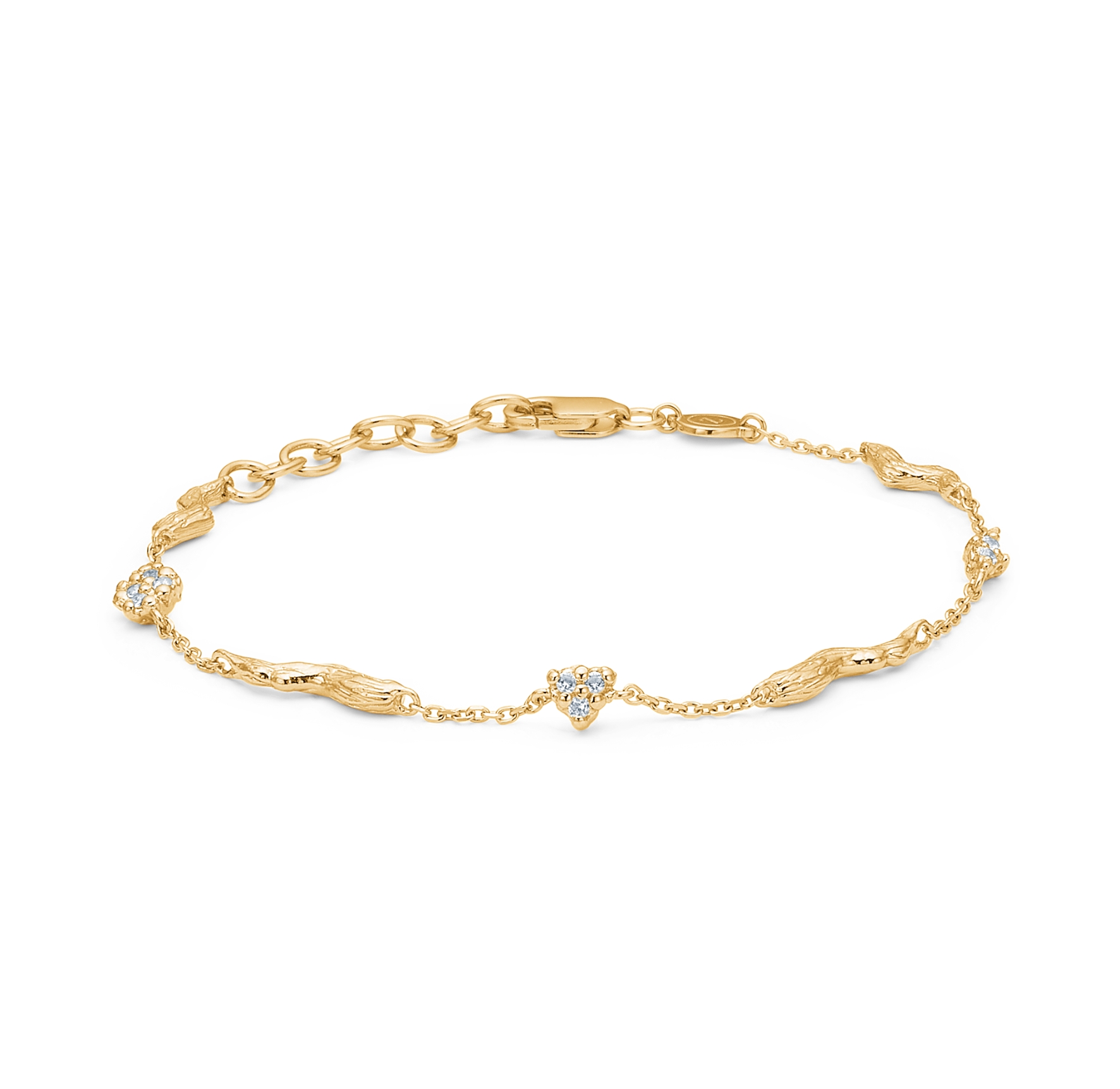 Tangled Bracelet - Kullanvärinen, Valkoinen