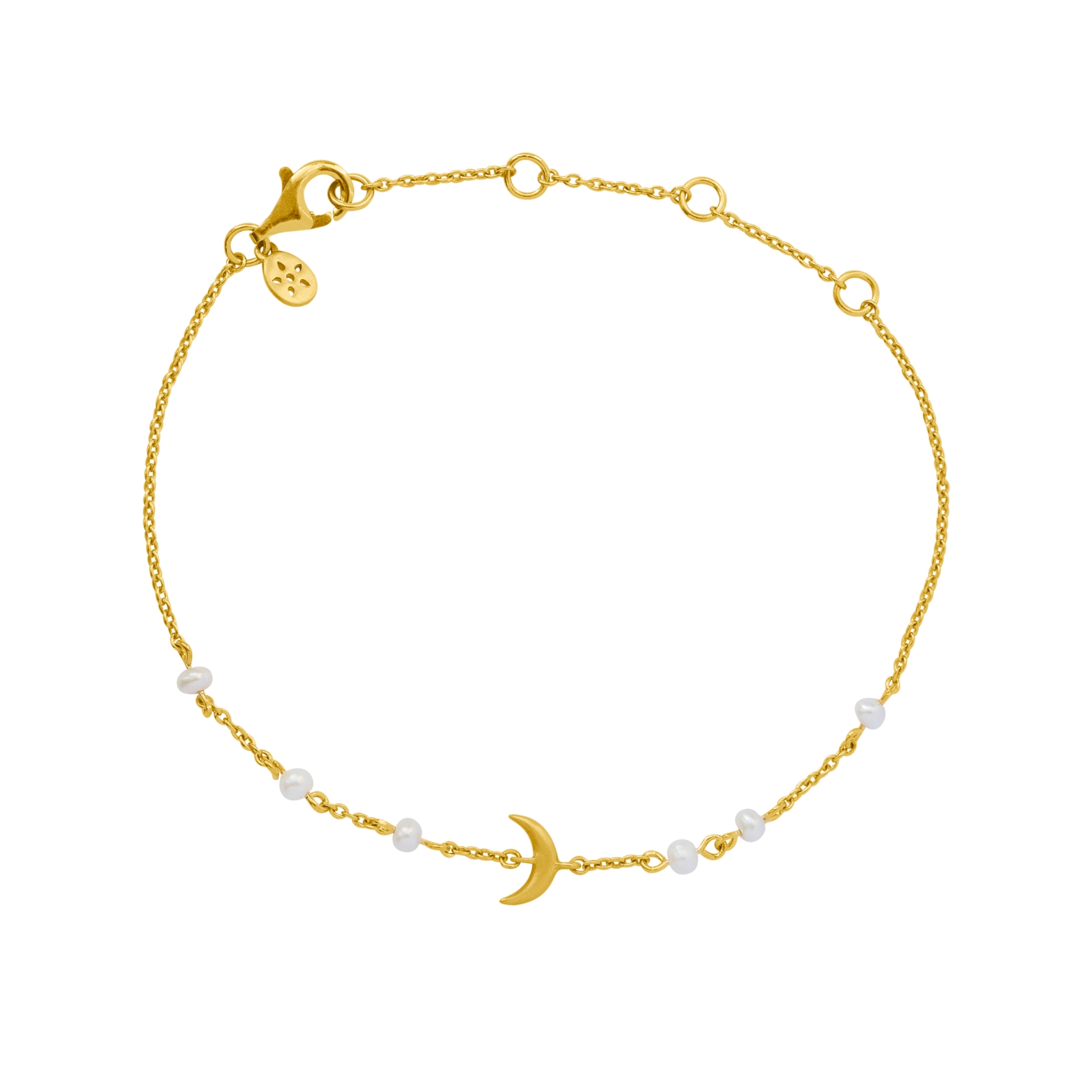 Summer Moon Bracelet - Kullanvärinen, Valkoinen