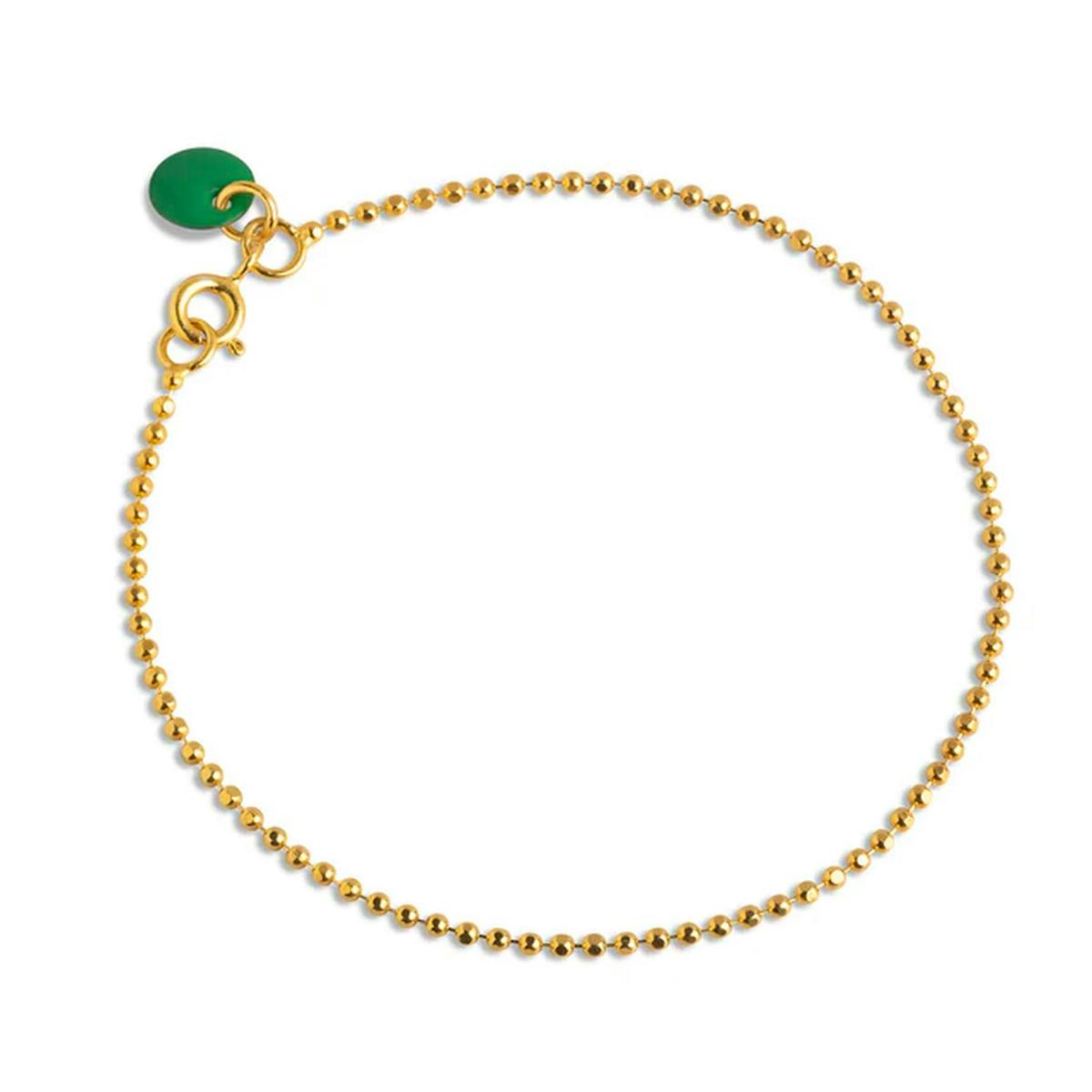 Ball Chain Bracelet Petrol Green