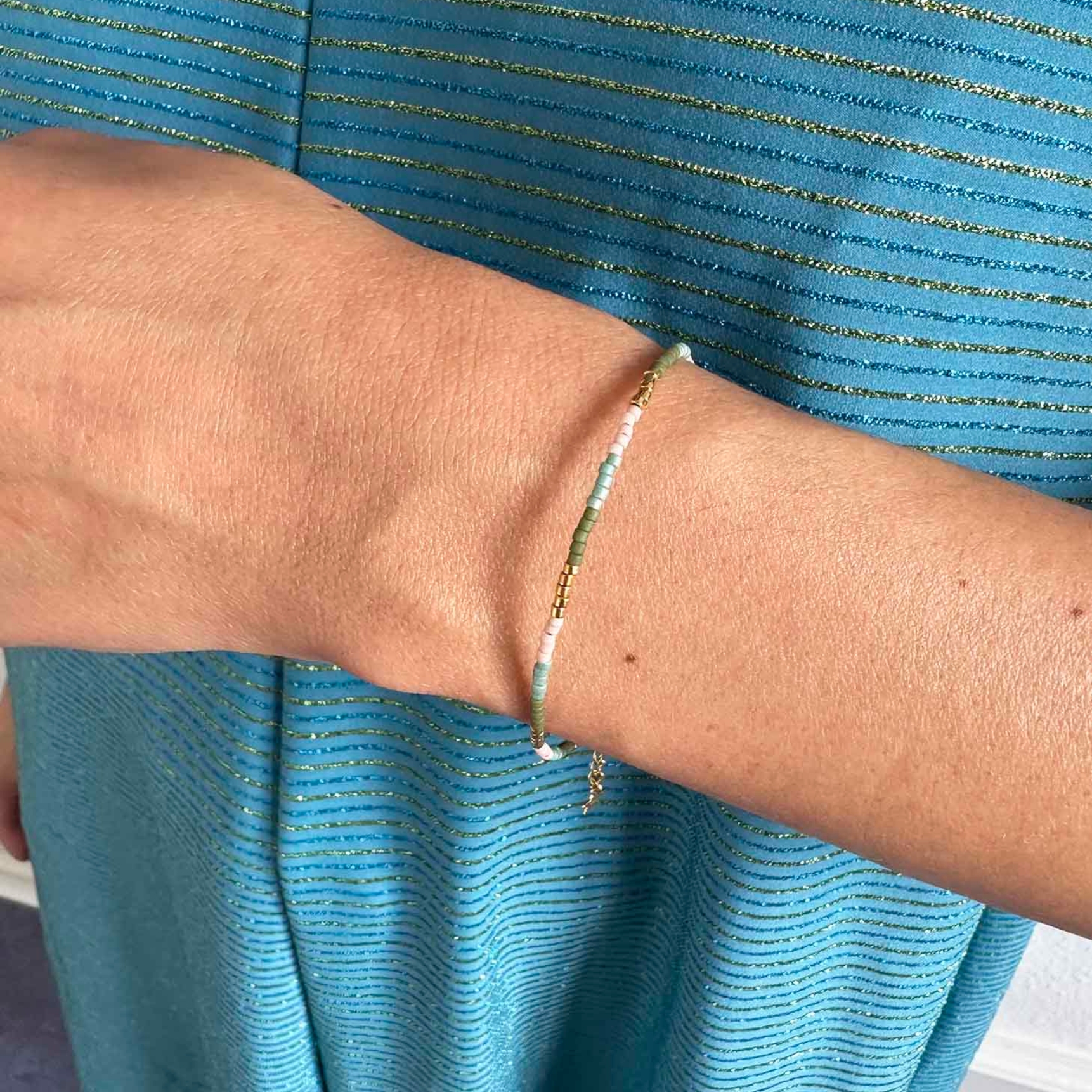 Kira Dusty Green Bracelet