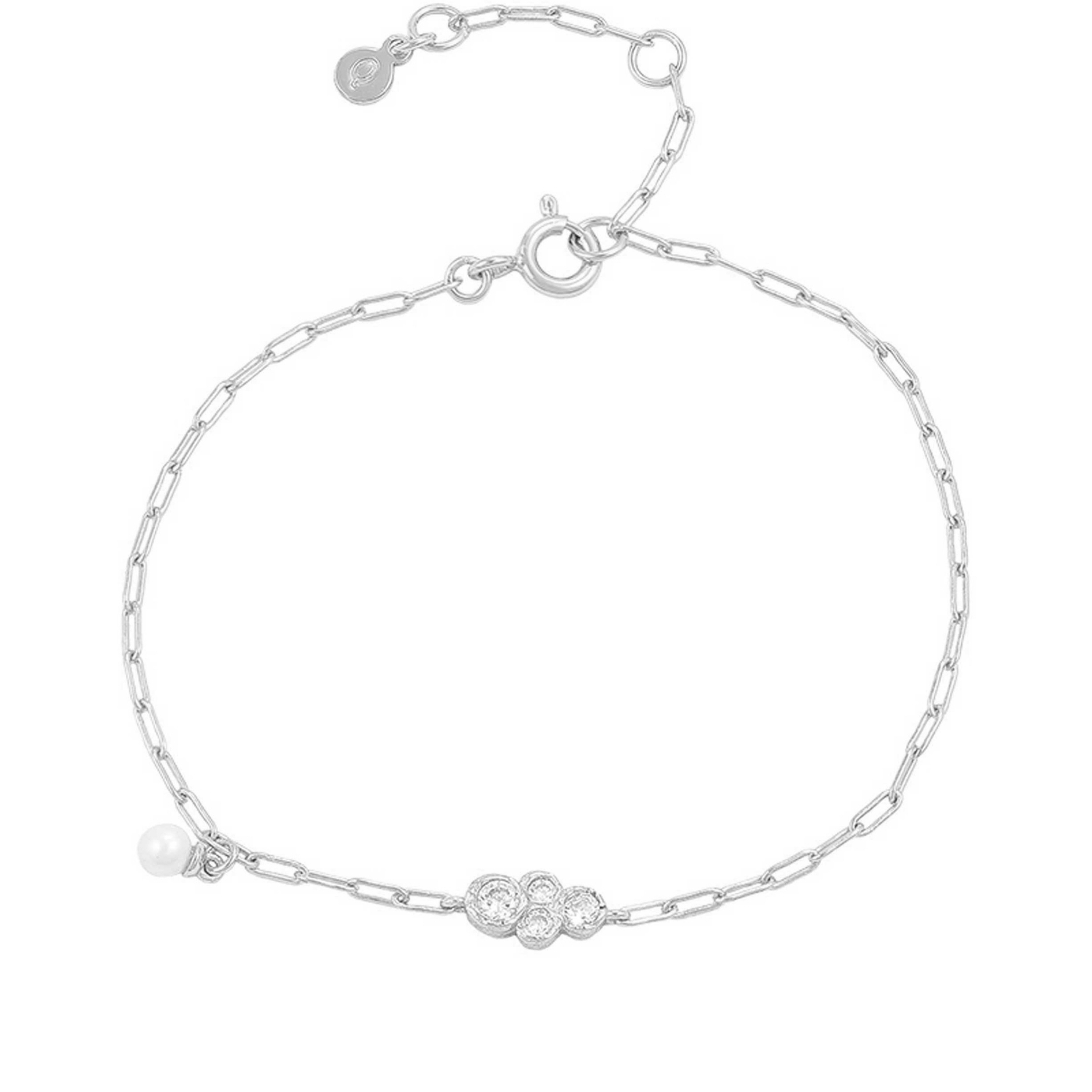 Scarlet Bracelet - Hopeanvärinen, Valkoinen