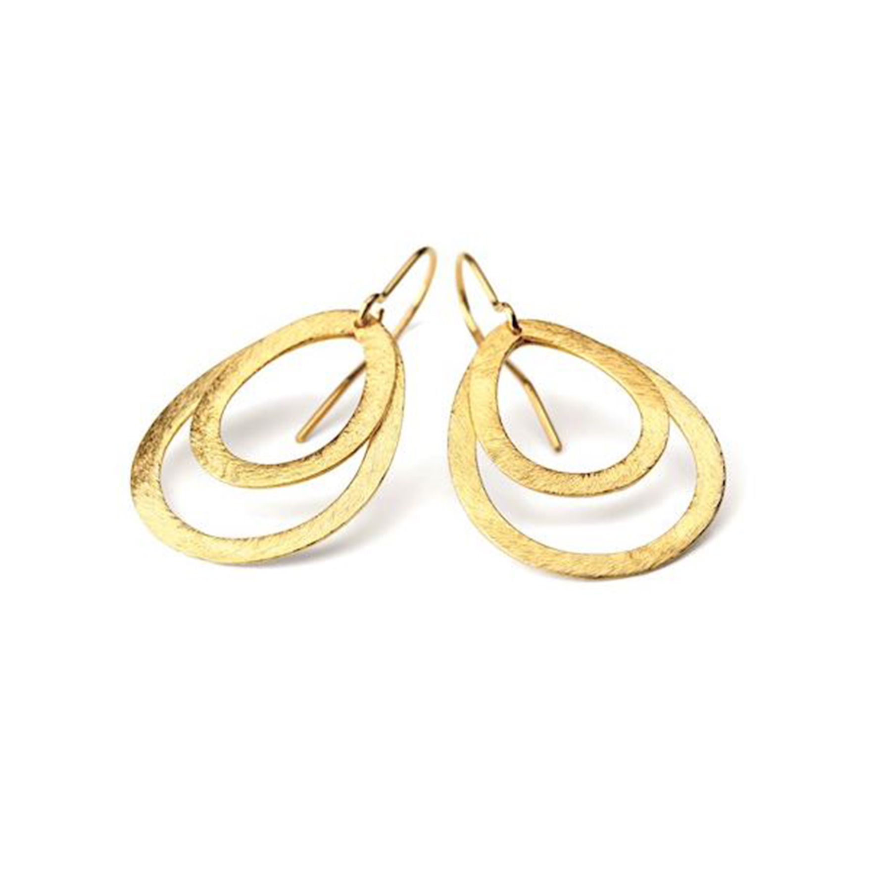 Small double drop earrings