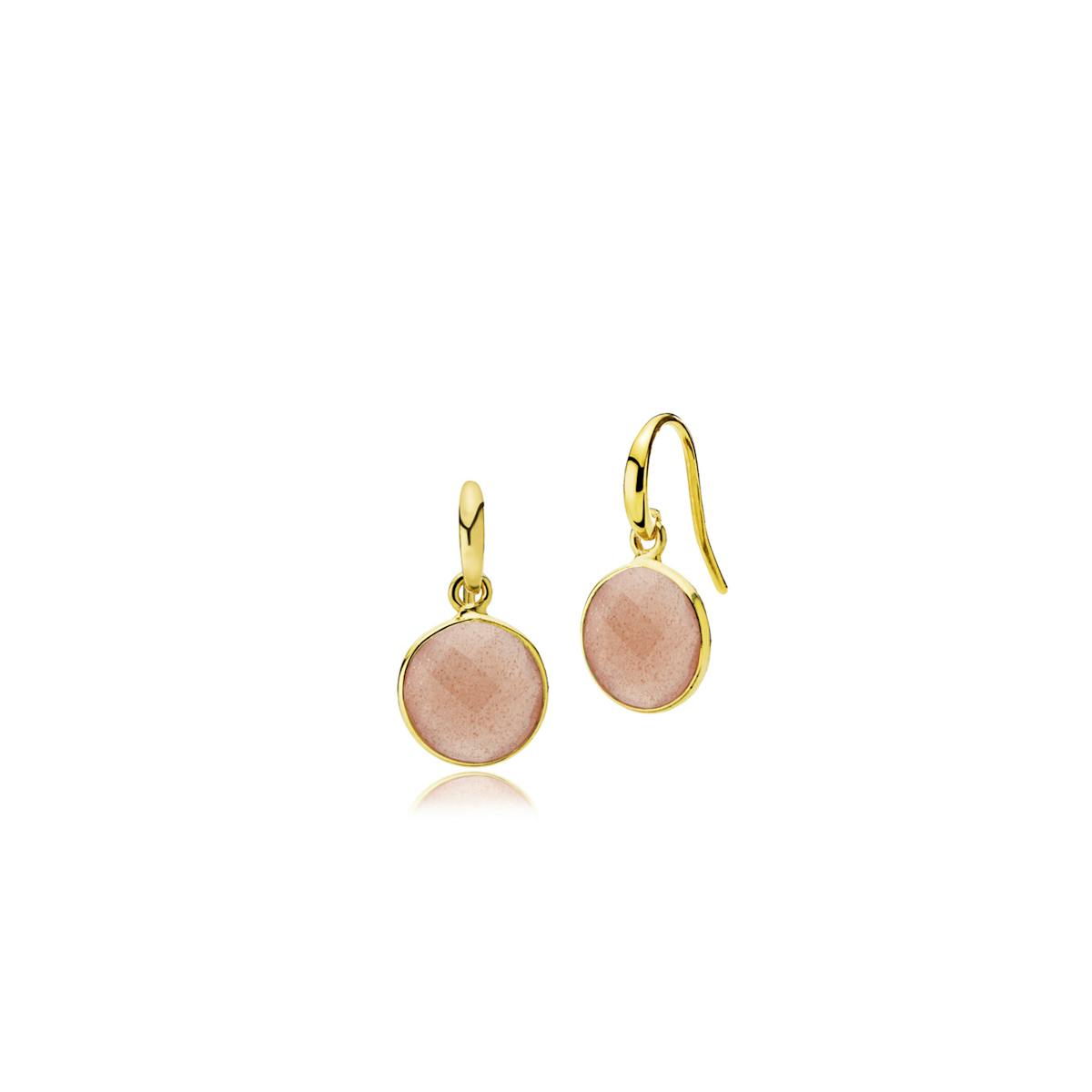 Prima Donna earrings small Peach Moonstone