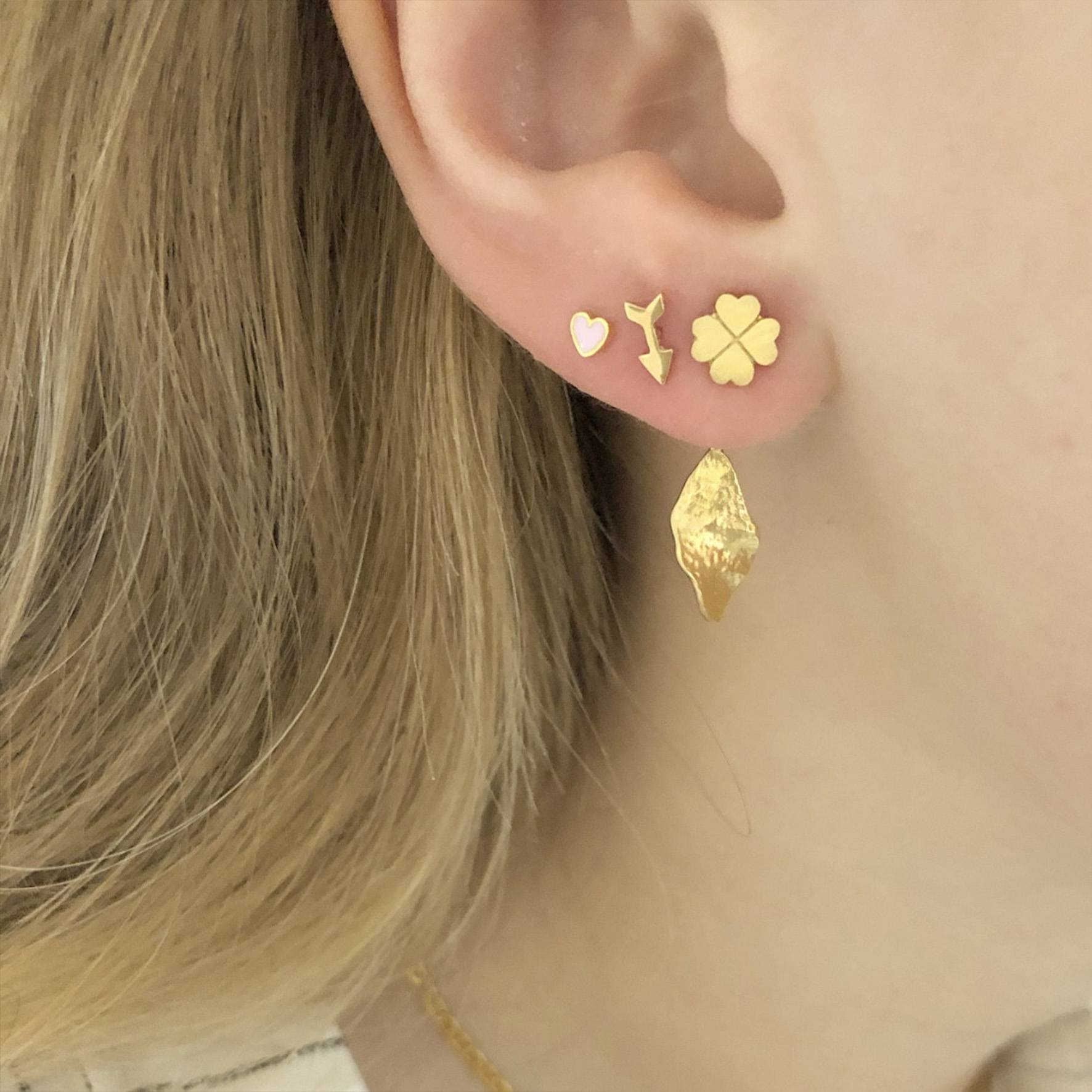 Ile De L'Amour Behind Ear Earring