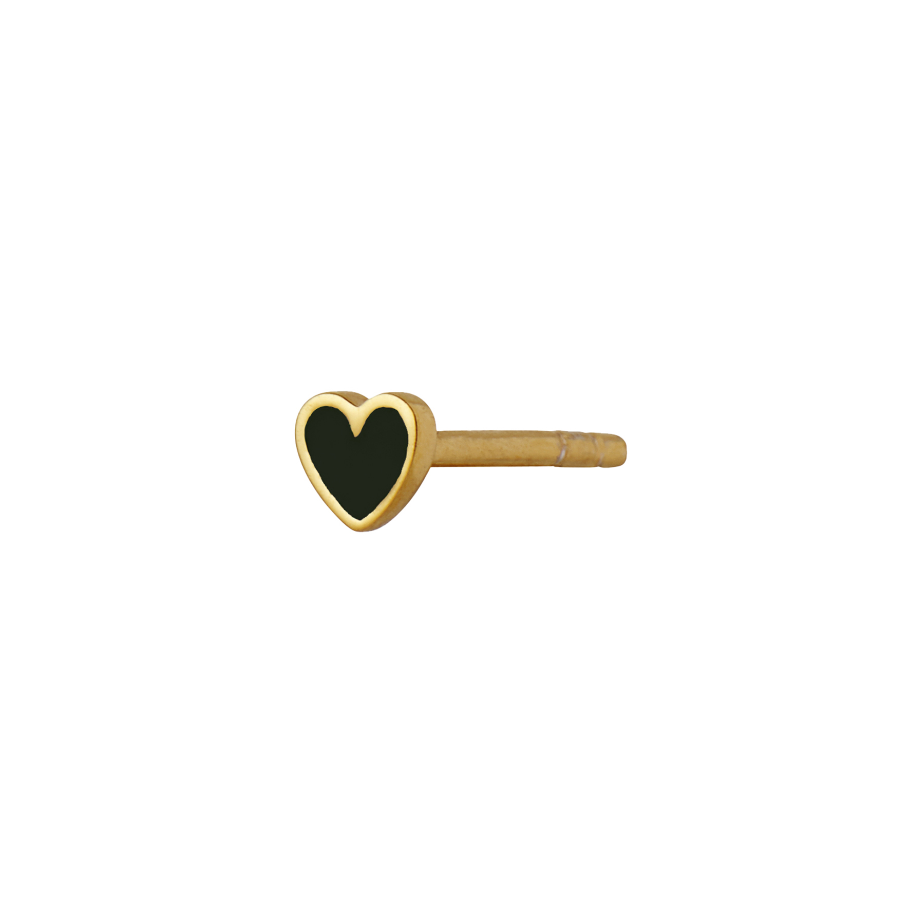 Petit Love Heart Earstick Black