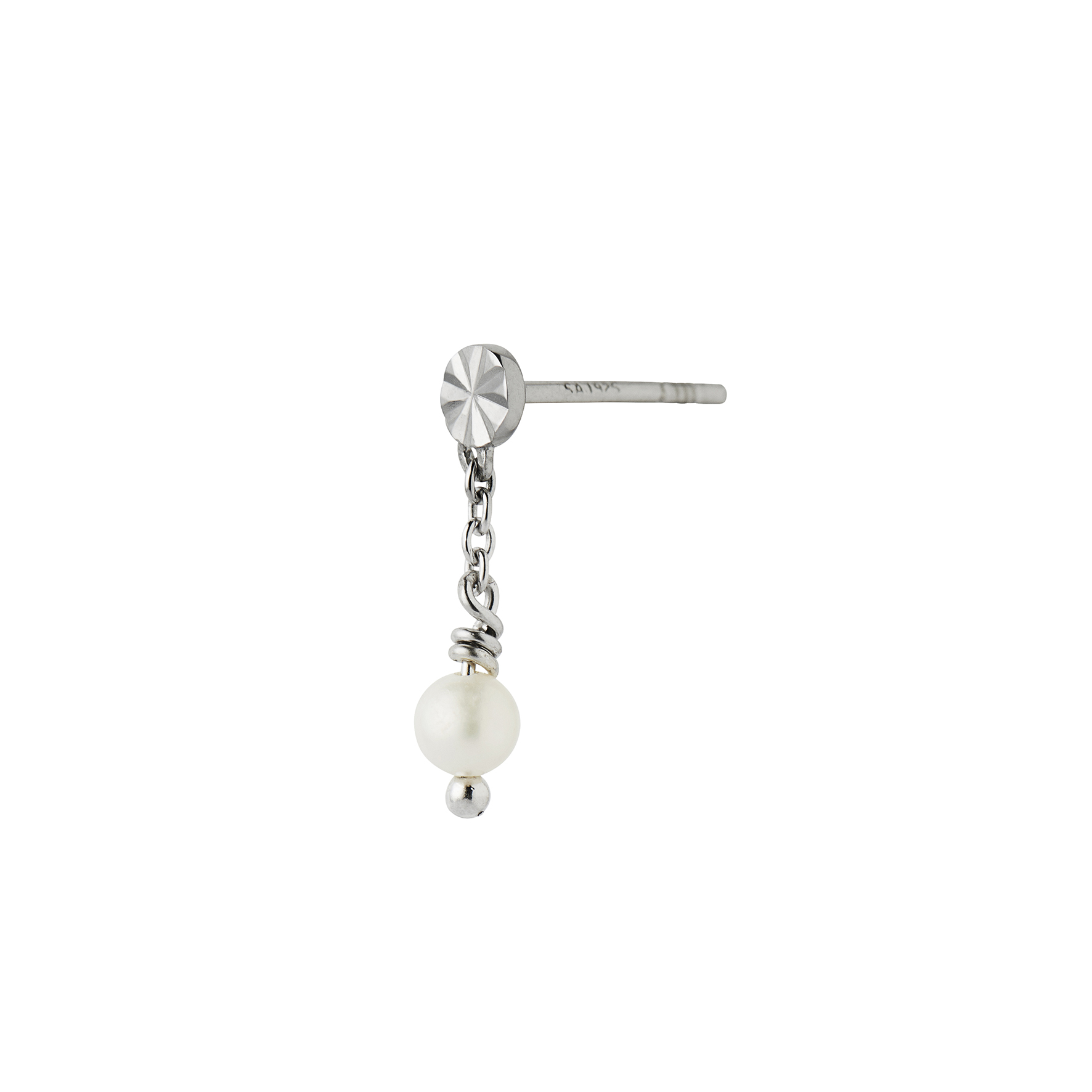 Tres Petit Etoile Earring With Pearl