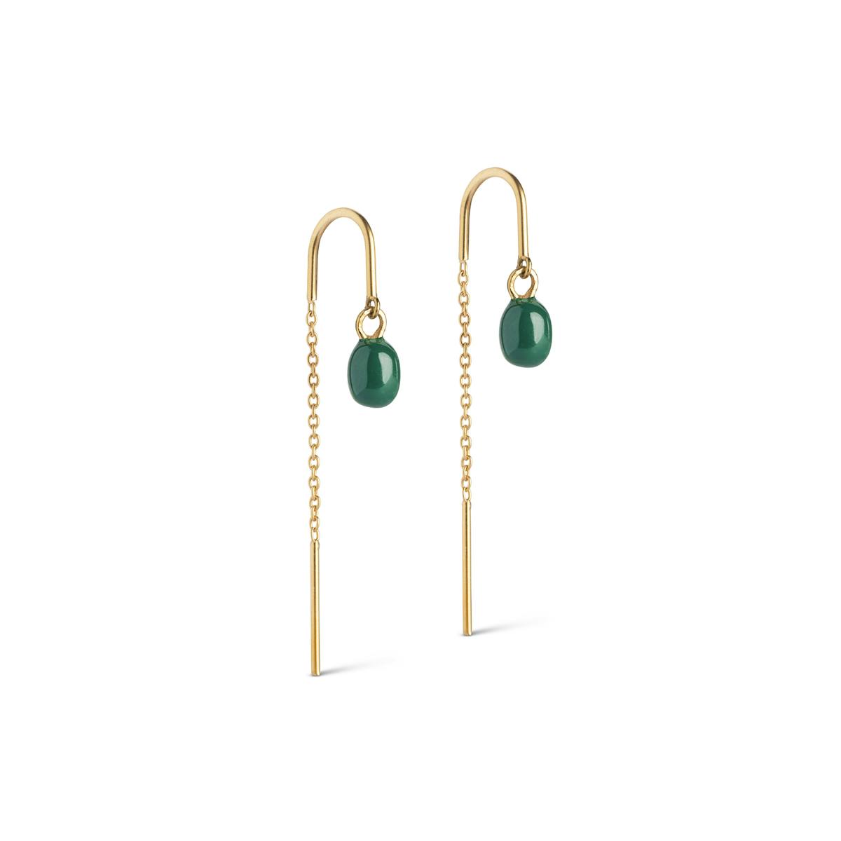 Eleanor Earrings Petrol Green