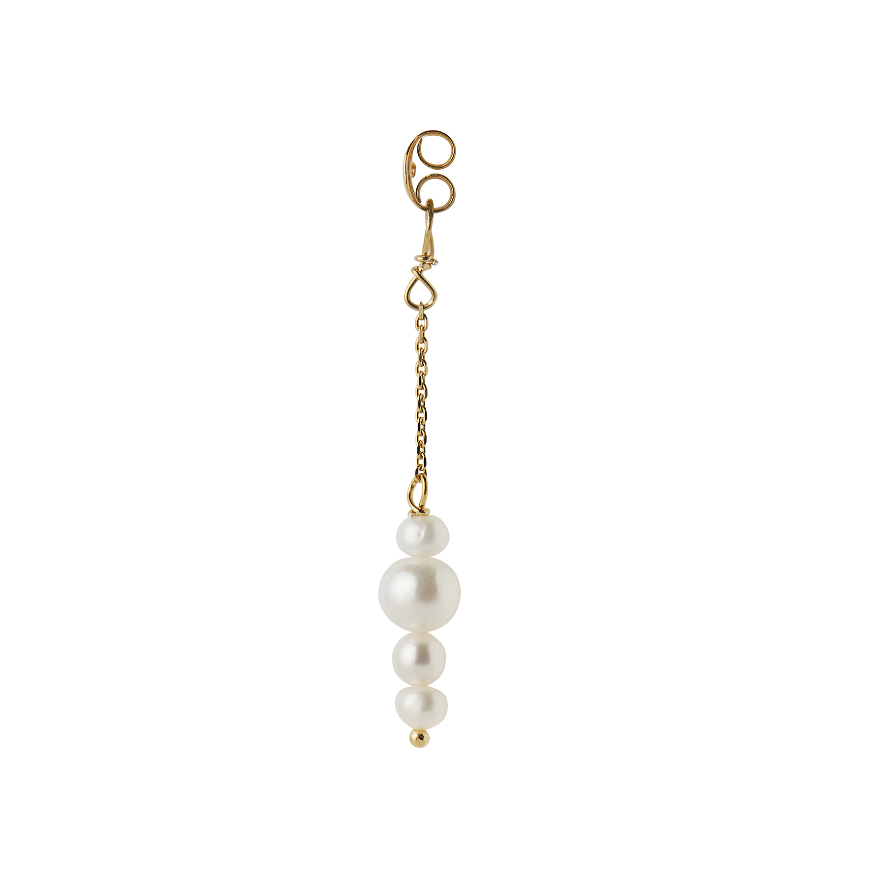 Pearl Berries Behind Ear Earring