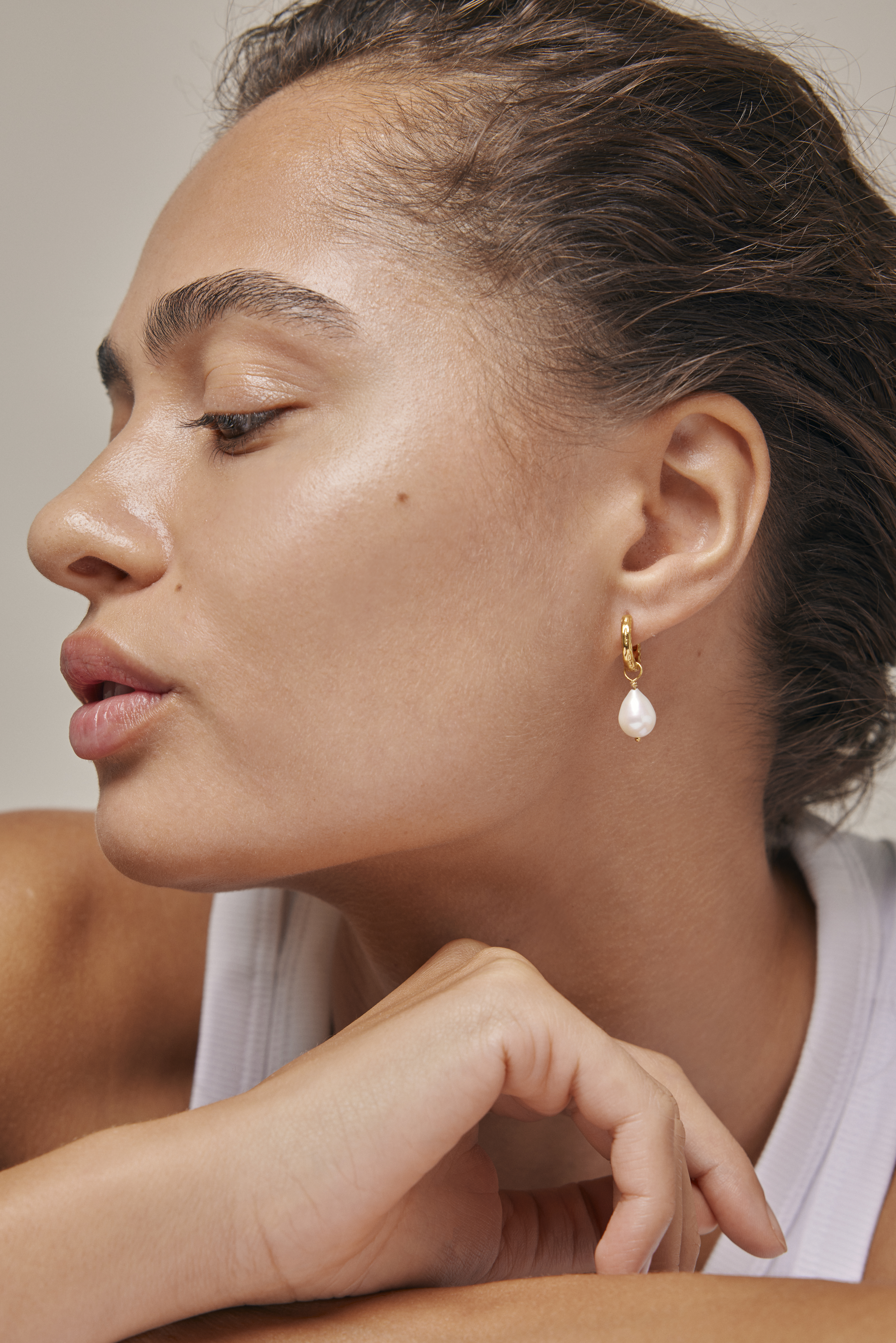 Significant Pearl Hoops