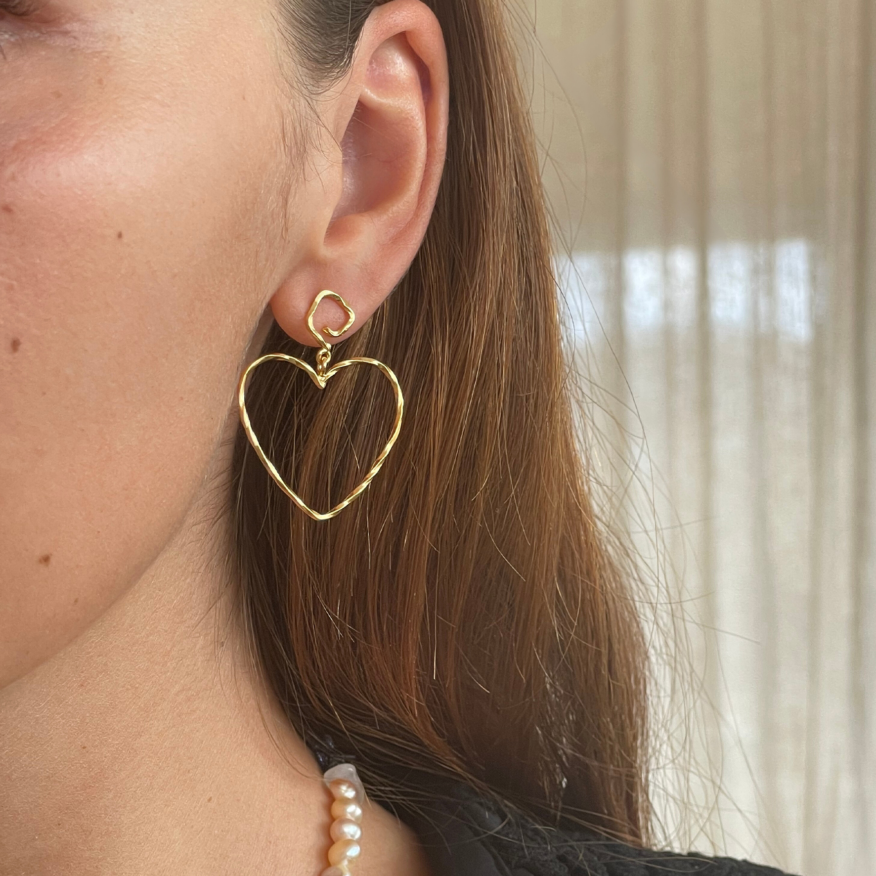 Funky Heart Earring