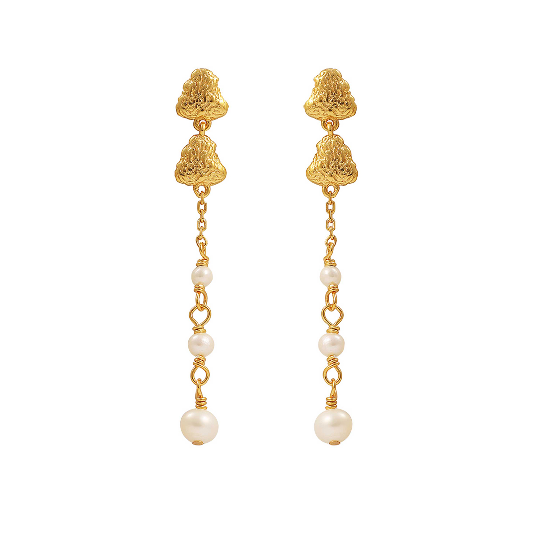 Coralie White Grande Earrings