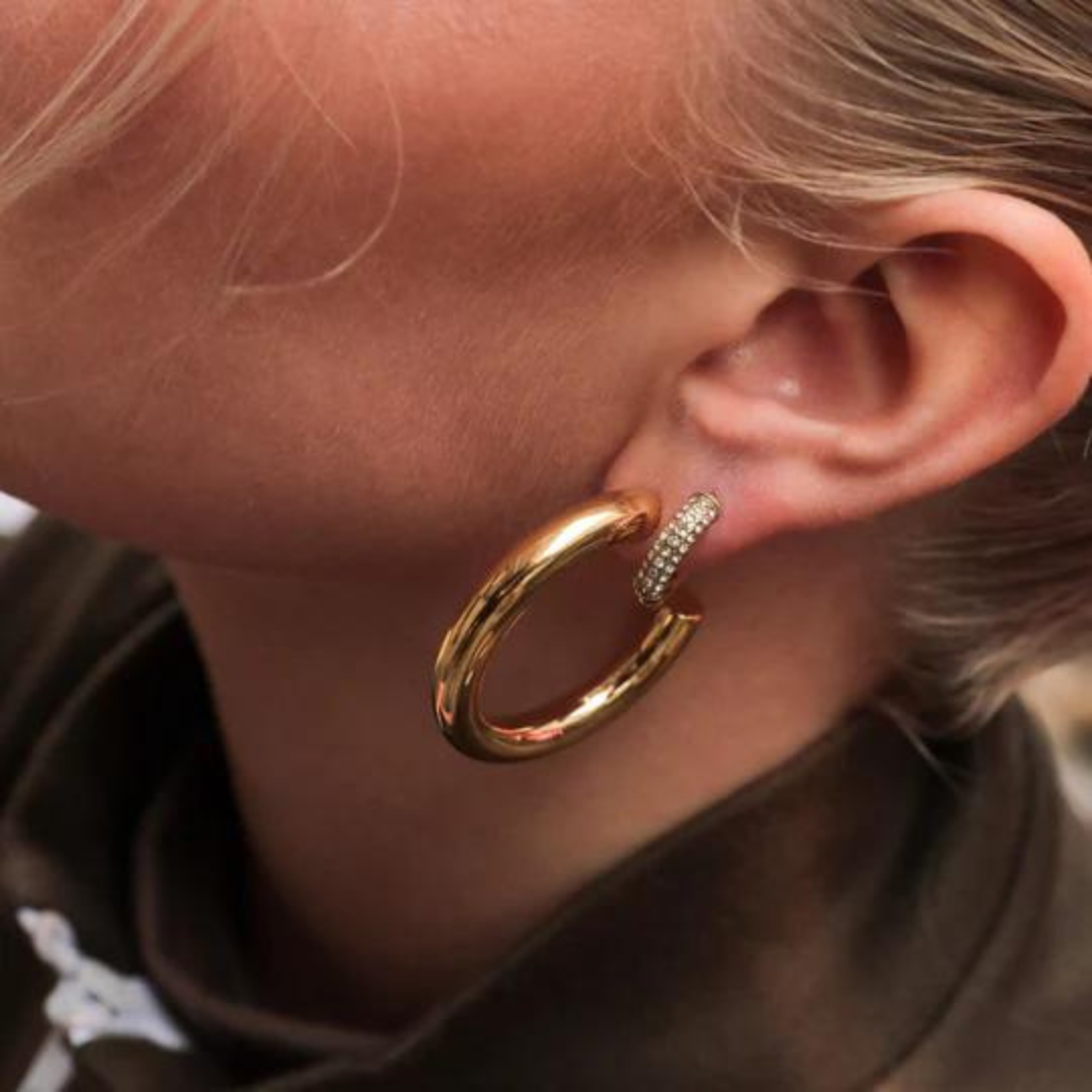 Aura Large Hoops