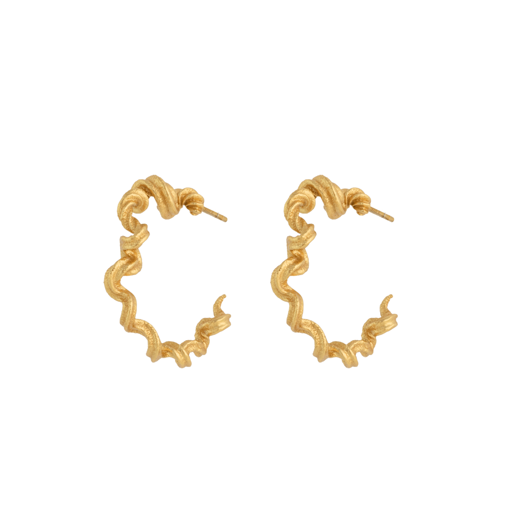 Alchemy Hoop Earrings - Złoty kolor