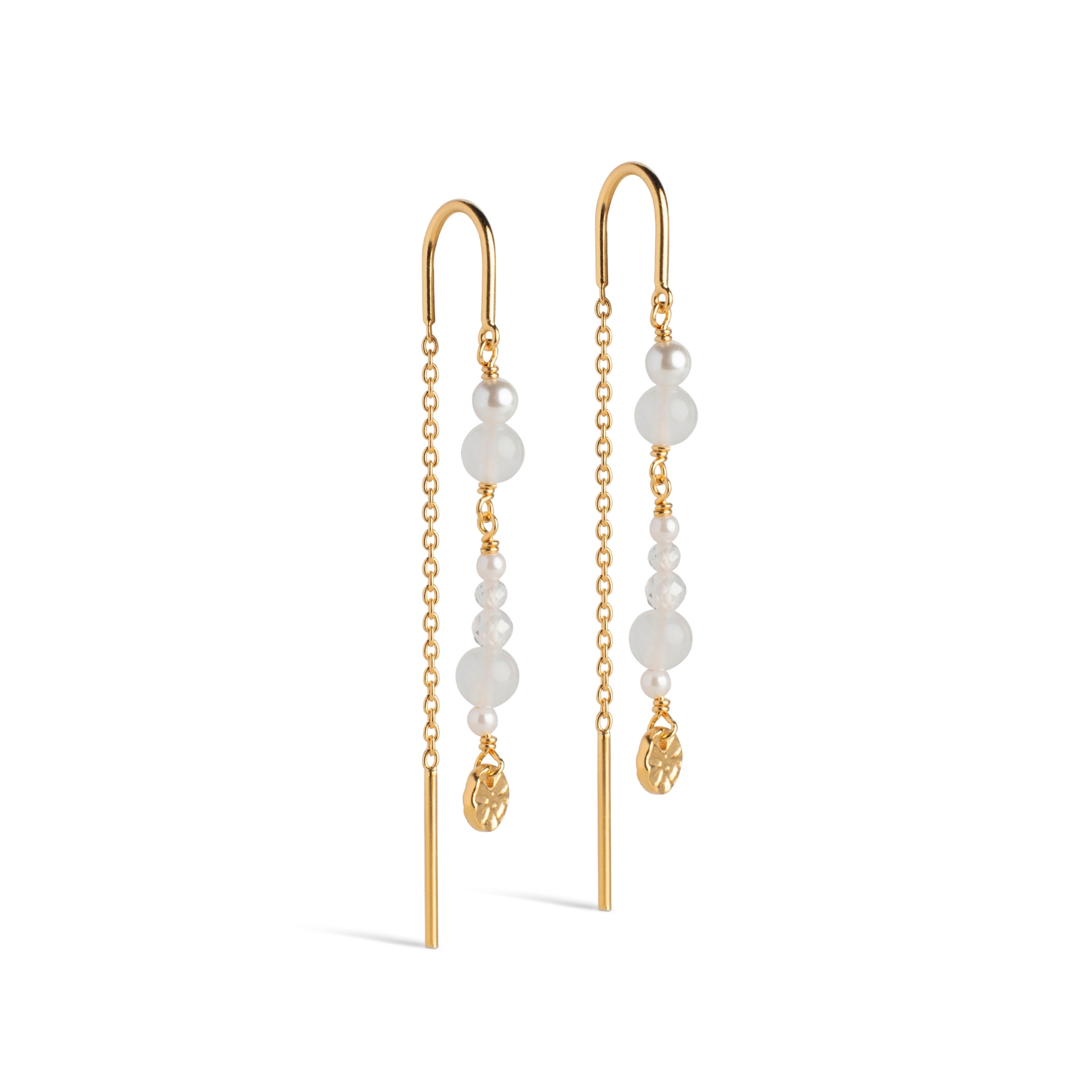 Sofia Earring White and Pearls