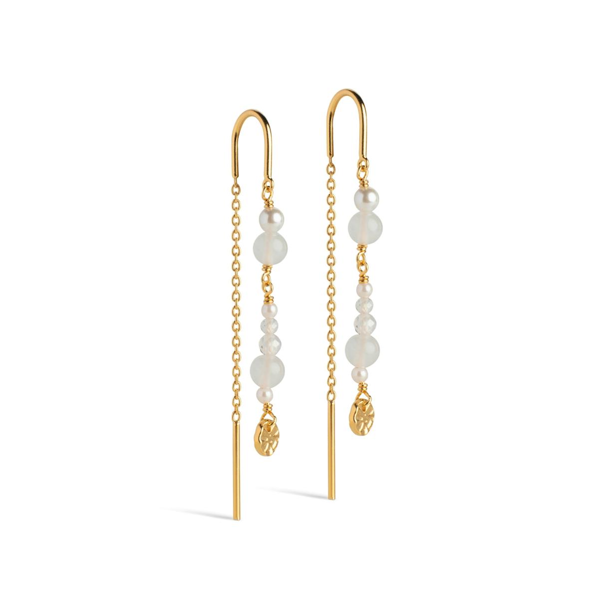 Sofia Earring White and Pearls