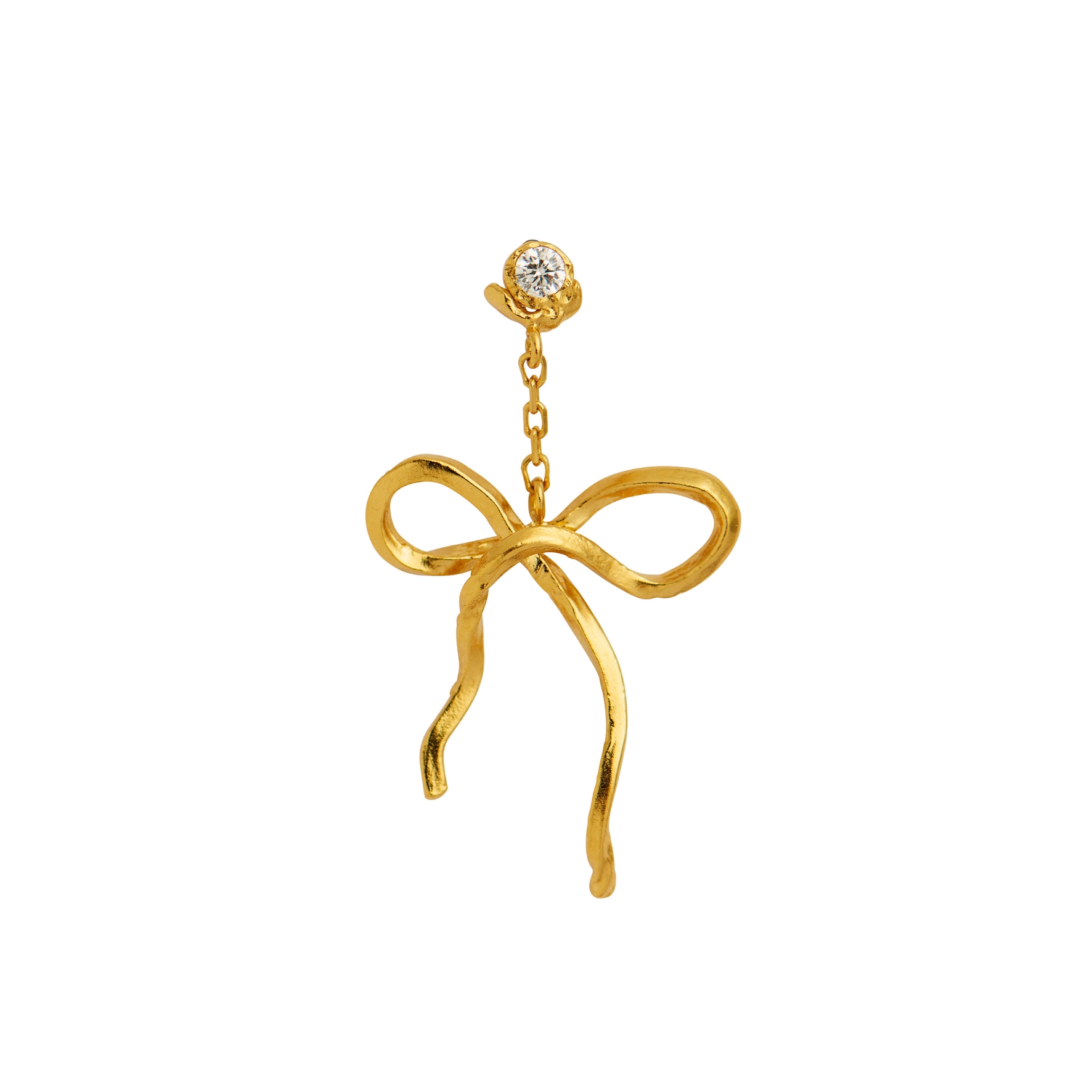 Dangling Flow Bow Earring