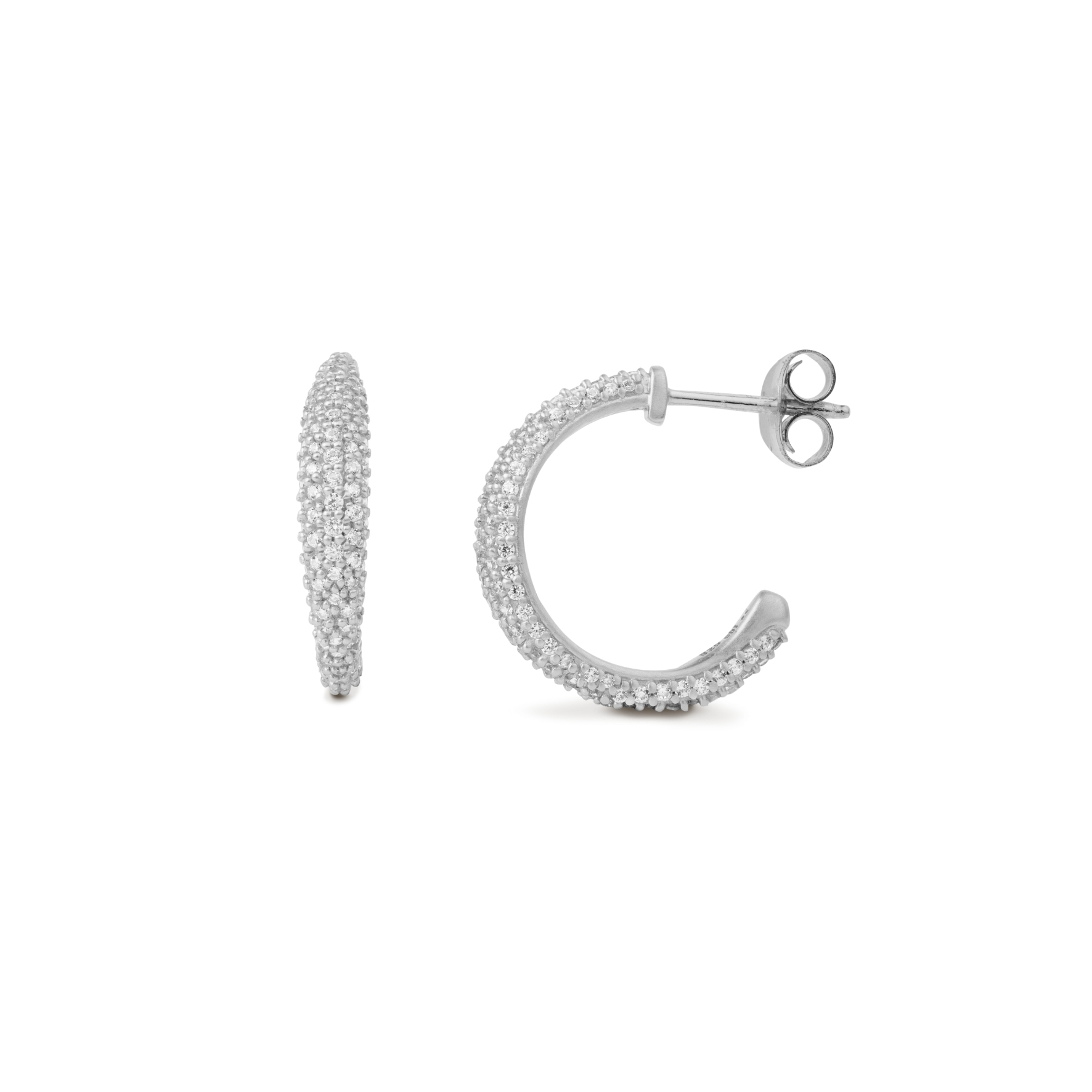 Ocean Flow Medium Sparkle Hoops